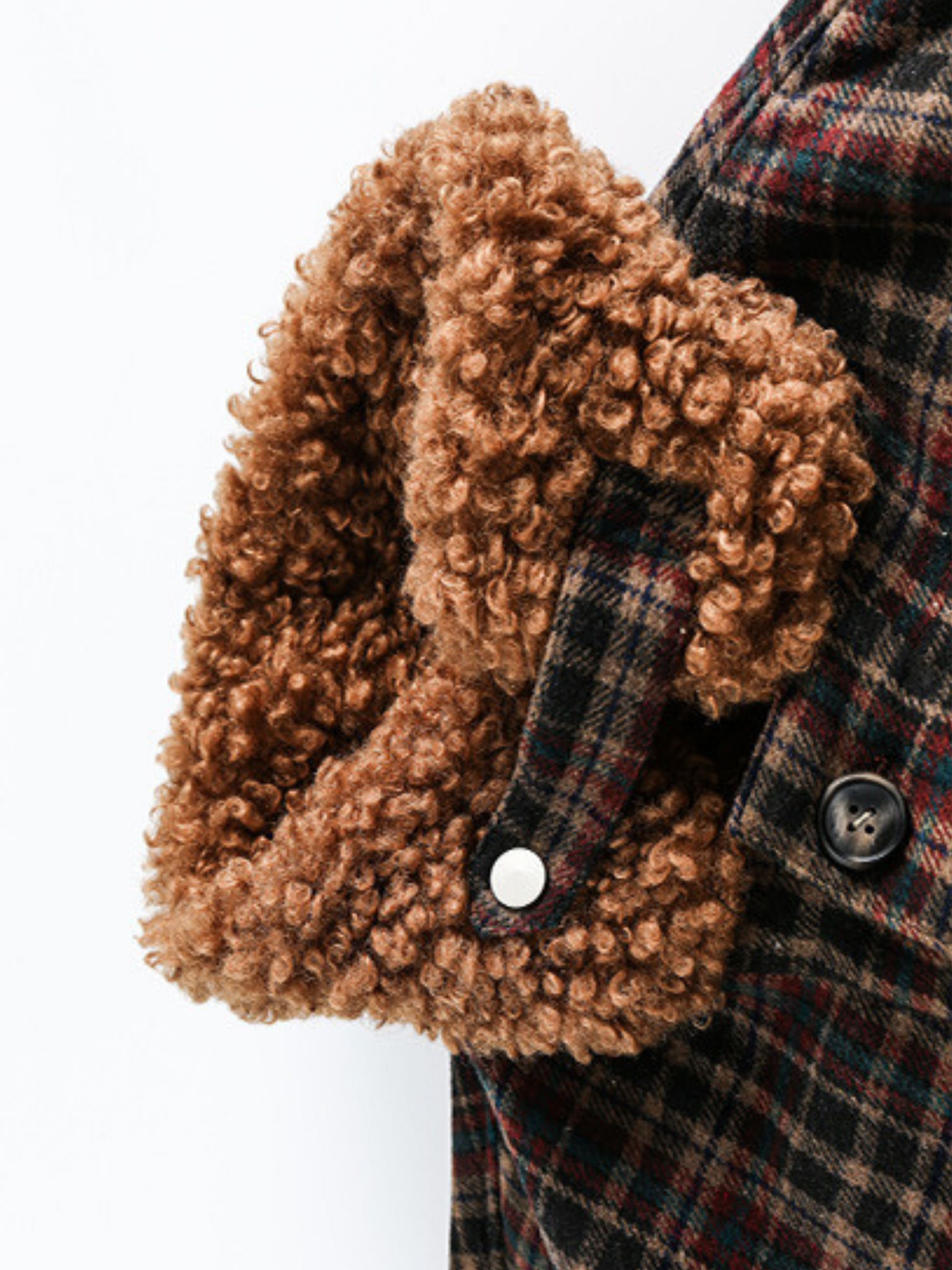 RavenCase - Women‘s Plaid Panel Sherpa-Lined Jacket GONGGAR SPORTS