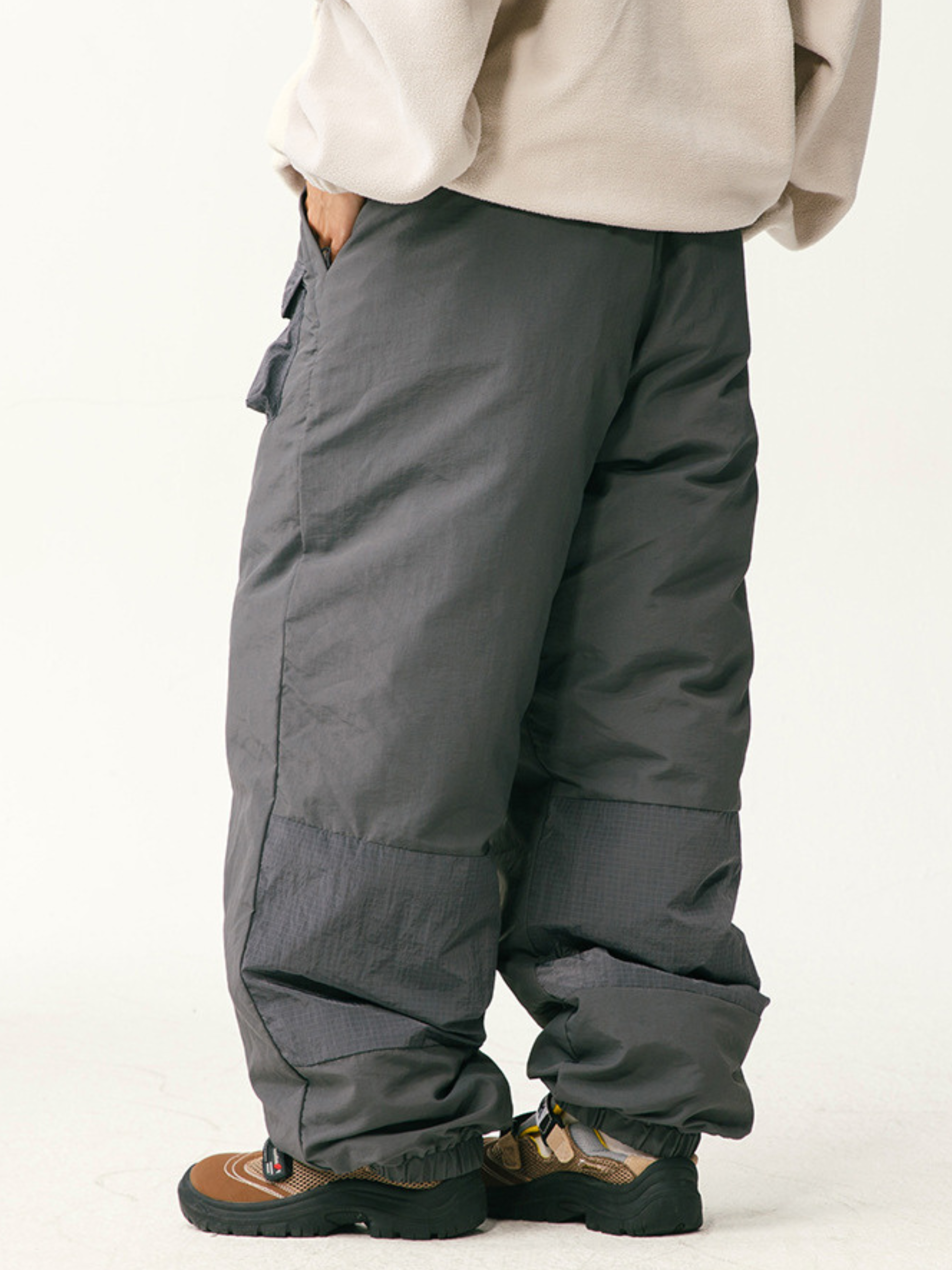 EaglePeak - Unisex 90% Duck Down Utility Snow Pants with Cinched Hem GONGGAR SPORTS