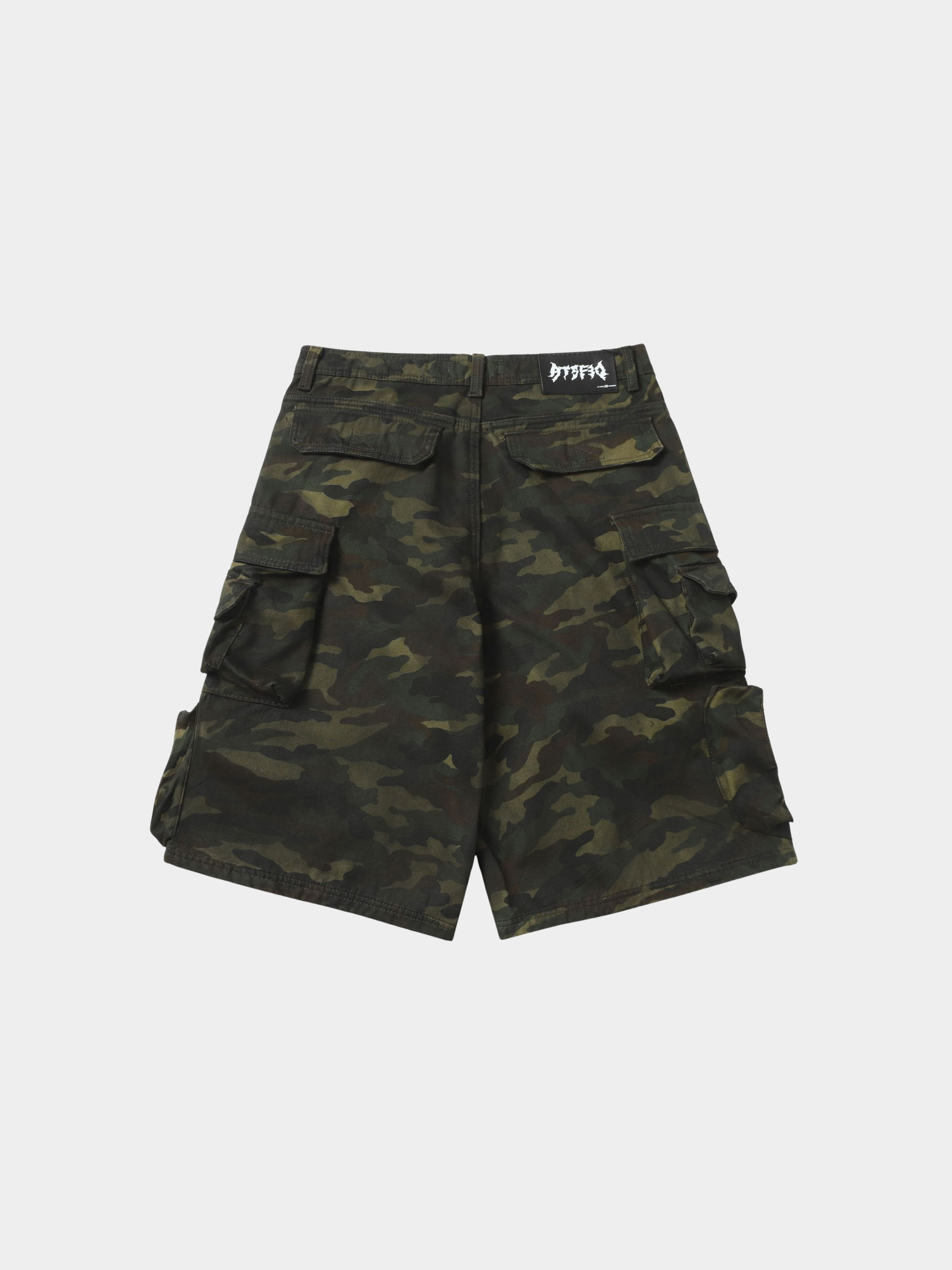 BaseVest - Men's Camouflage Wide-Leg Shorts GONGGAR SPORTS