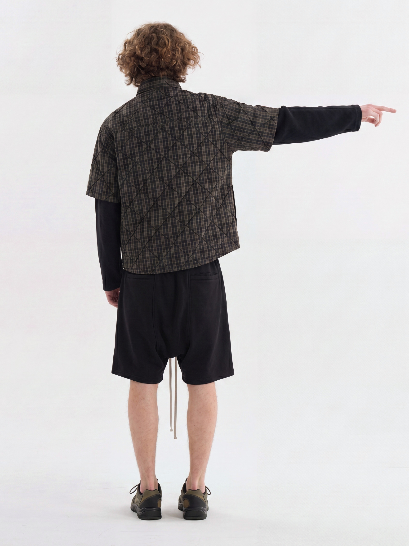 WaterPod - Men's Layered Plaid Relaxed Shirt