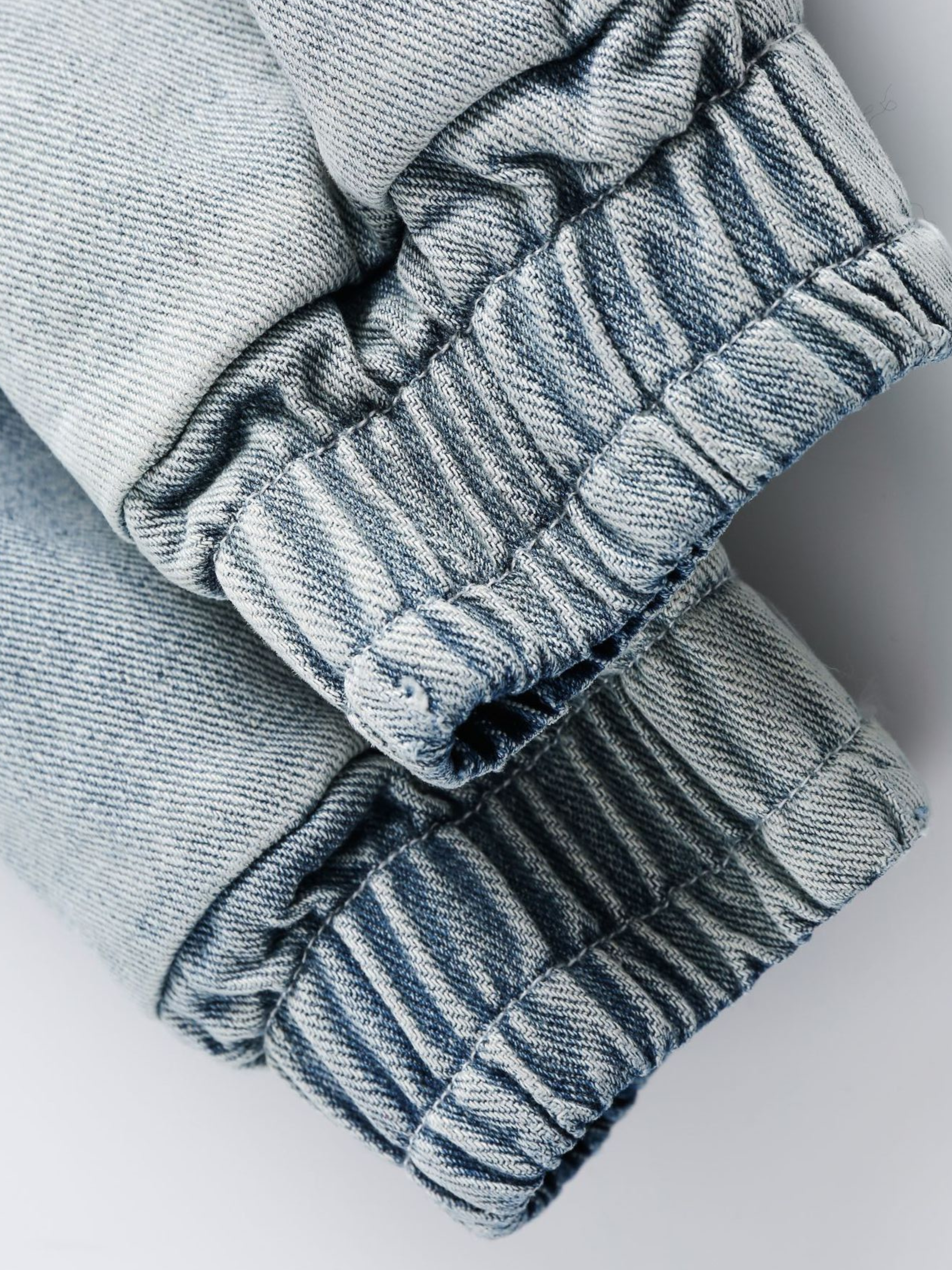 GorgeNest - Unisex Patchwork Half-Zip Denim Pullover Hoodie