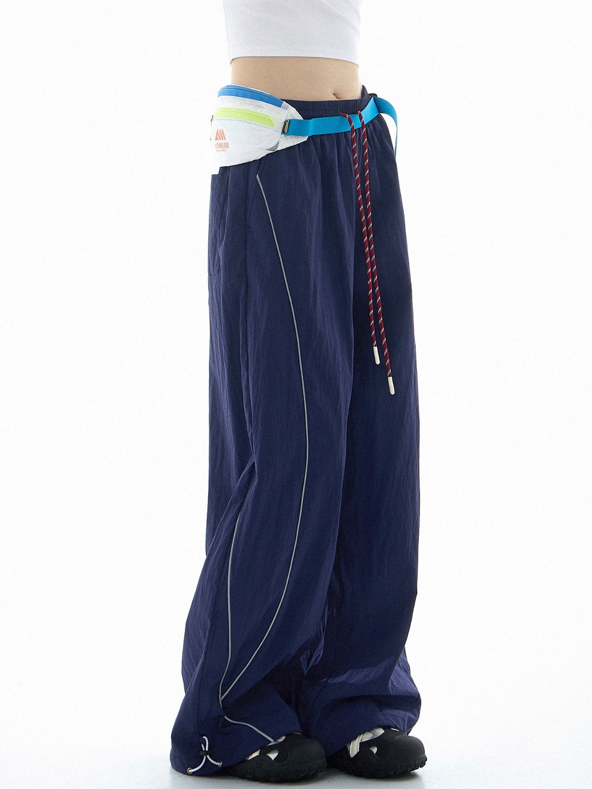 Shadetrek - Unisex Lightweight & Reflective Color-Block Wide-Leg Pants