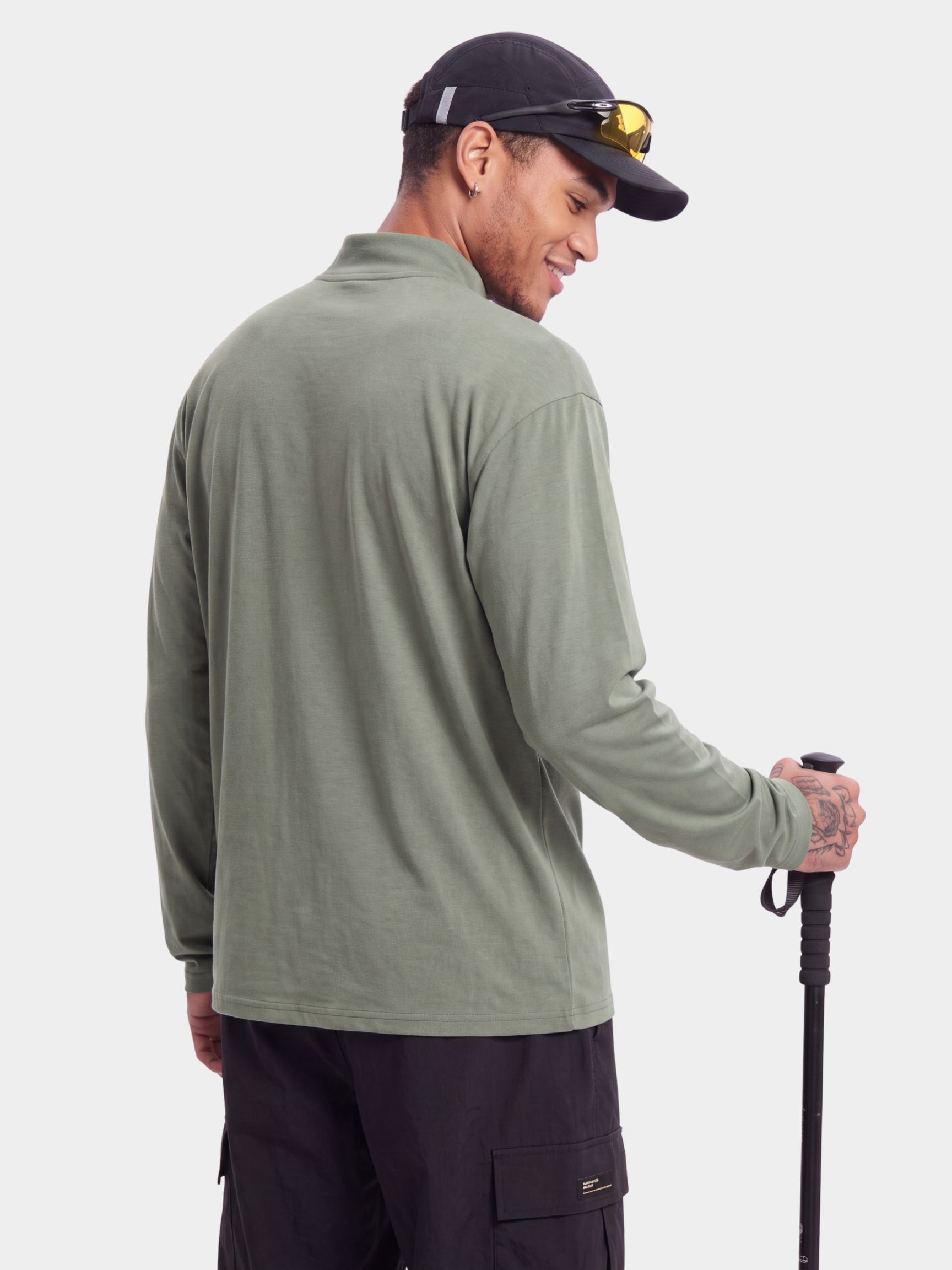 BreezeZip - Men's UPF40+ Quick-Dry Half-Zip Breathable T-Shirt