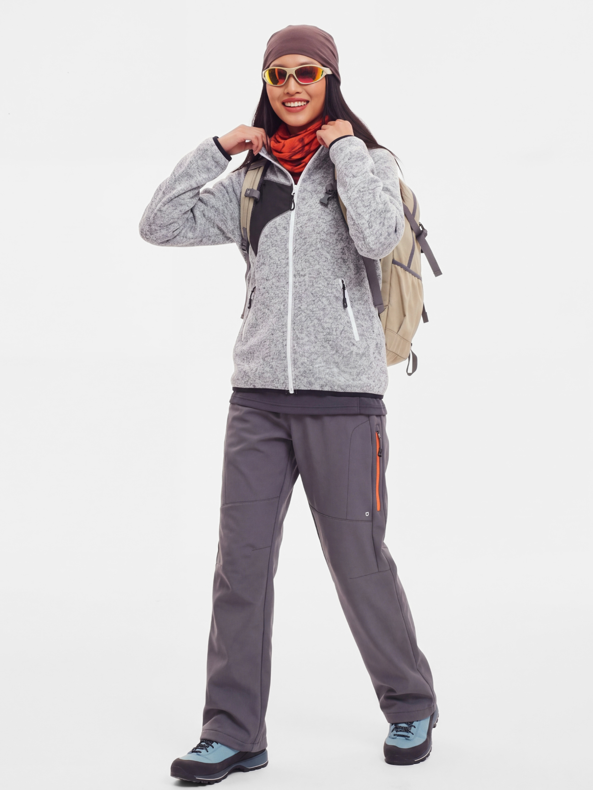EdgeGlide - Unisex Wrinkle-Resistant Lightweight Thermal Fleece Jacket
