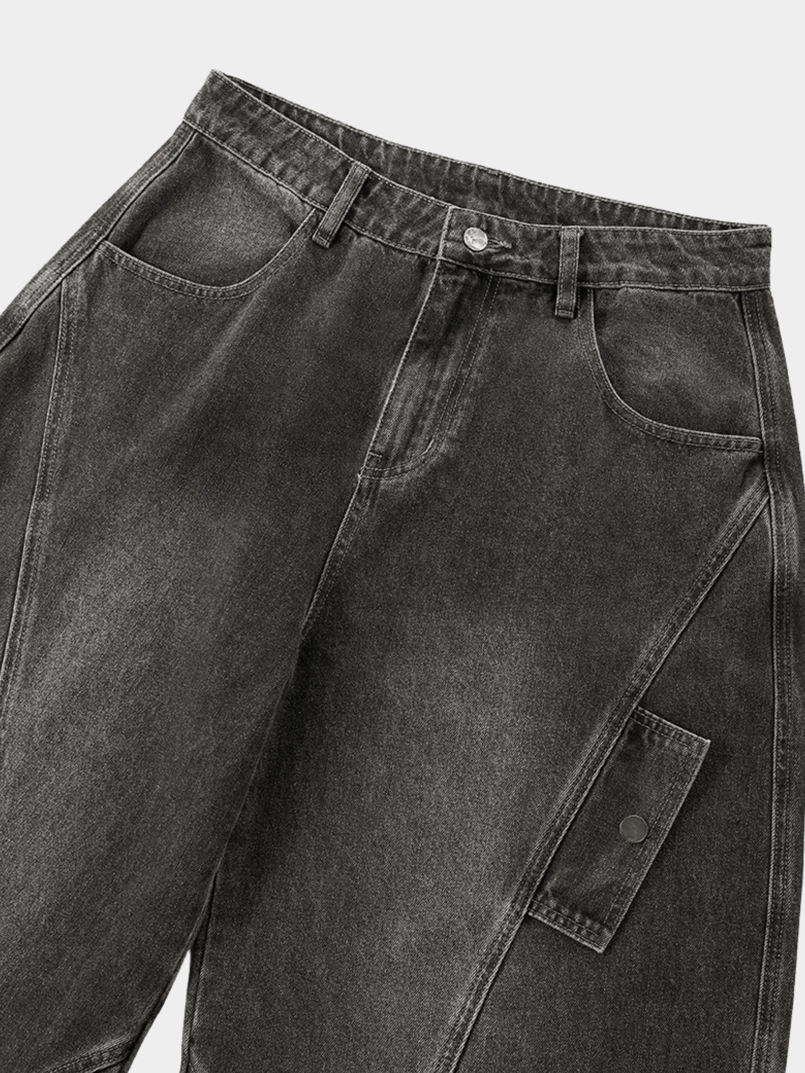 Ashloop - Men's Structured & Wrinkle-Resistant Denim Pants
