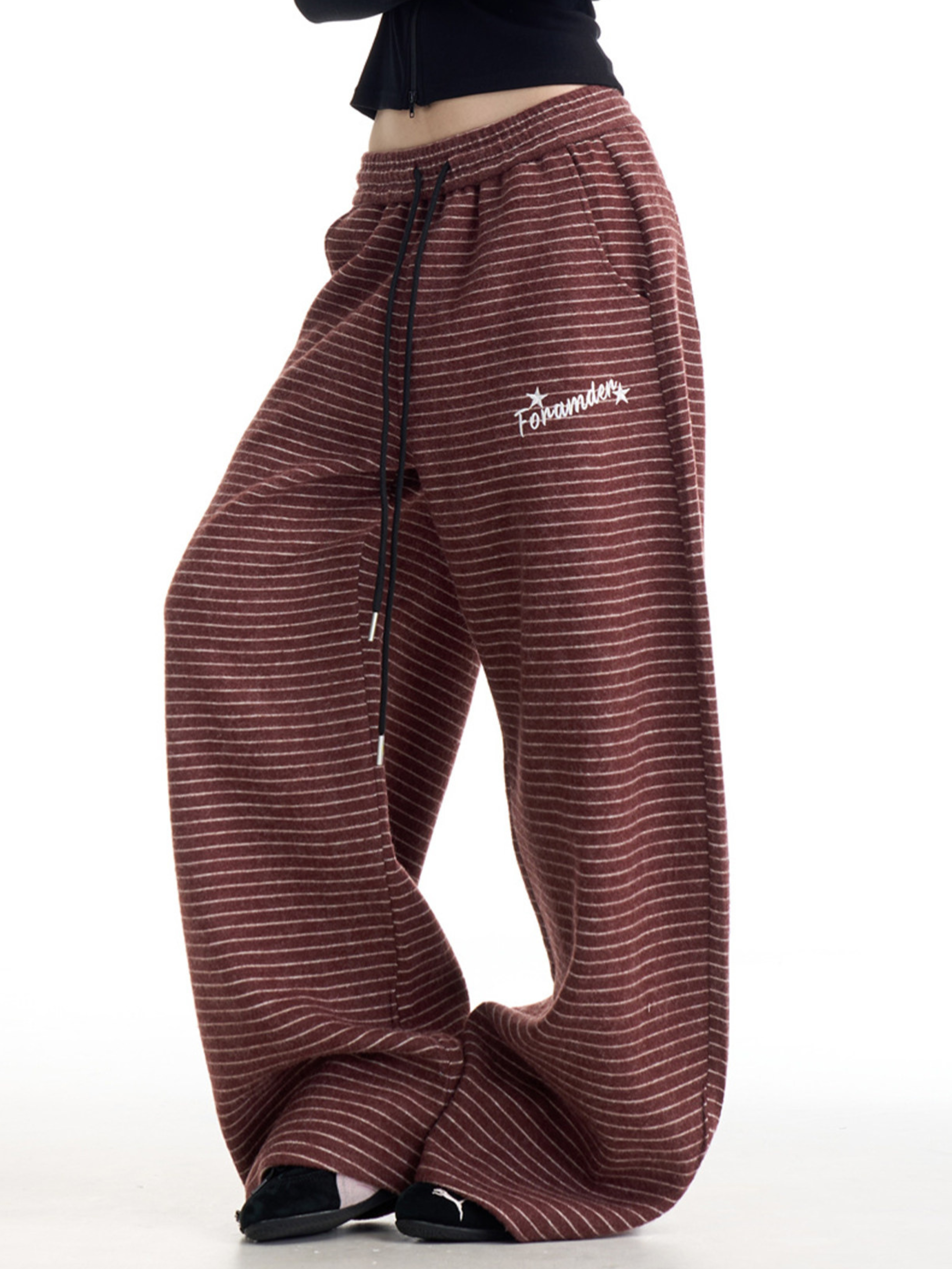 Emberburn - Women's Striped Wide-Leg Casual Pants
