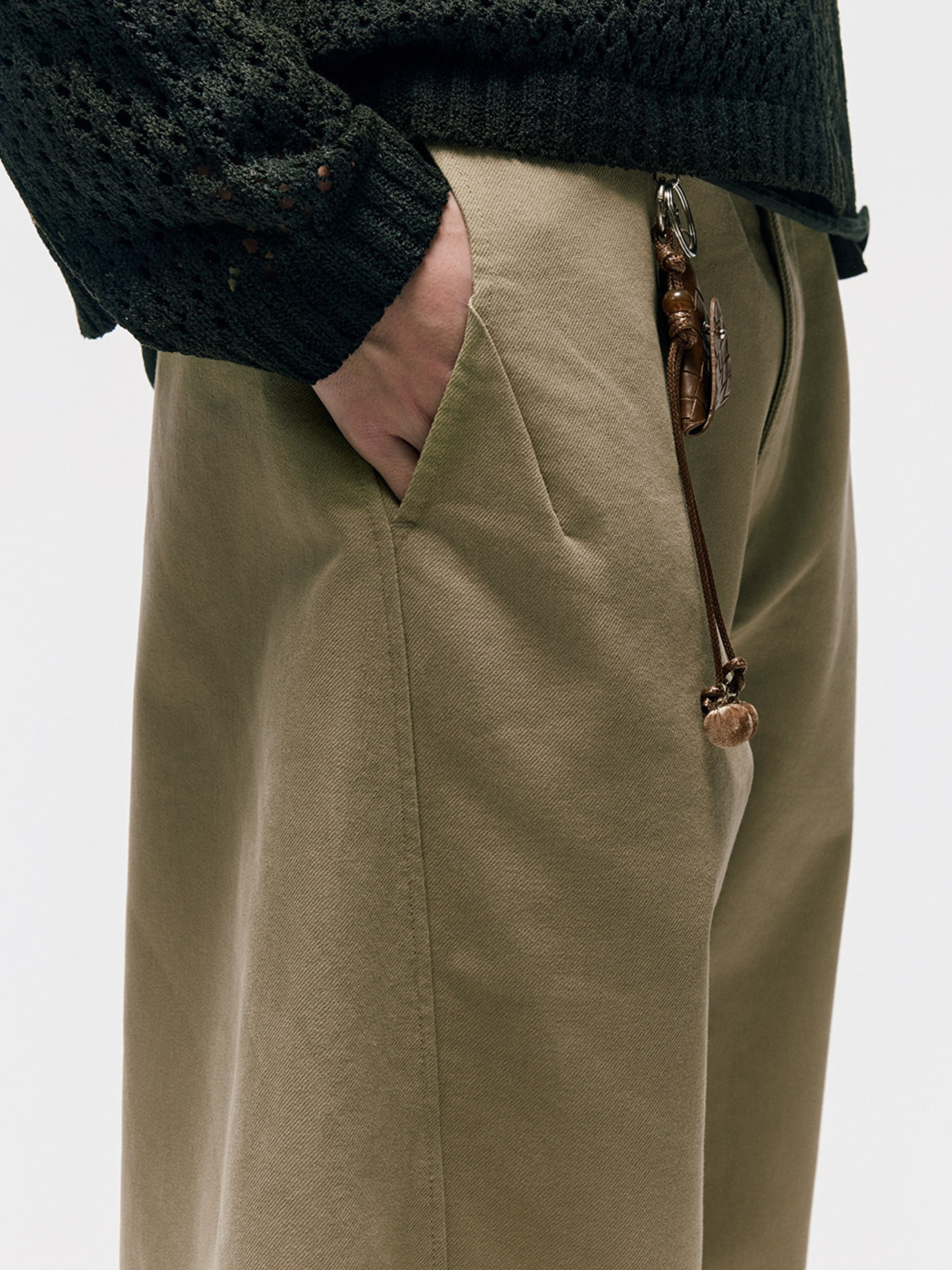 SandDune - Pleated Curved-Leg Utility Pants