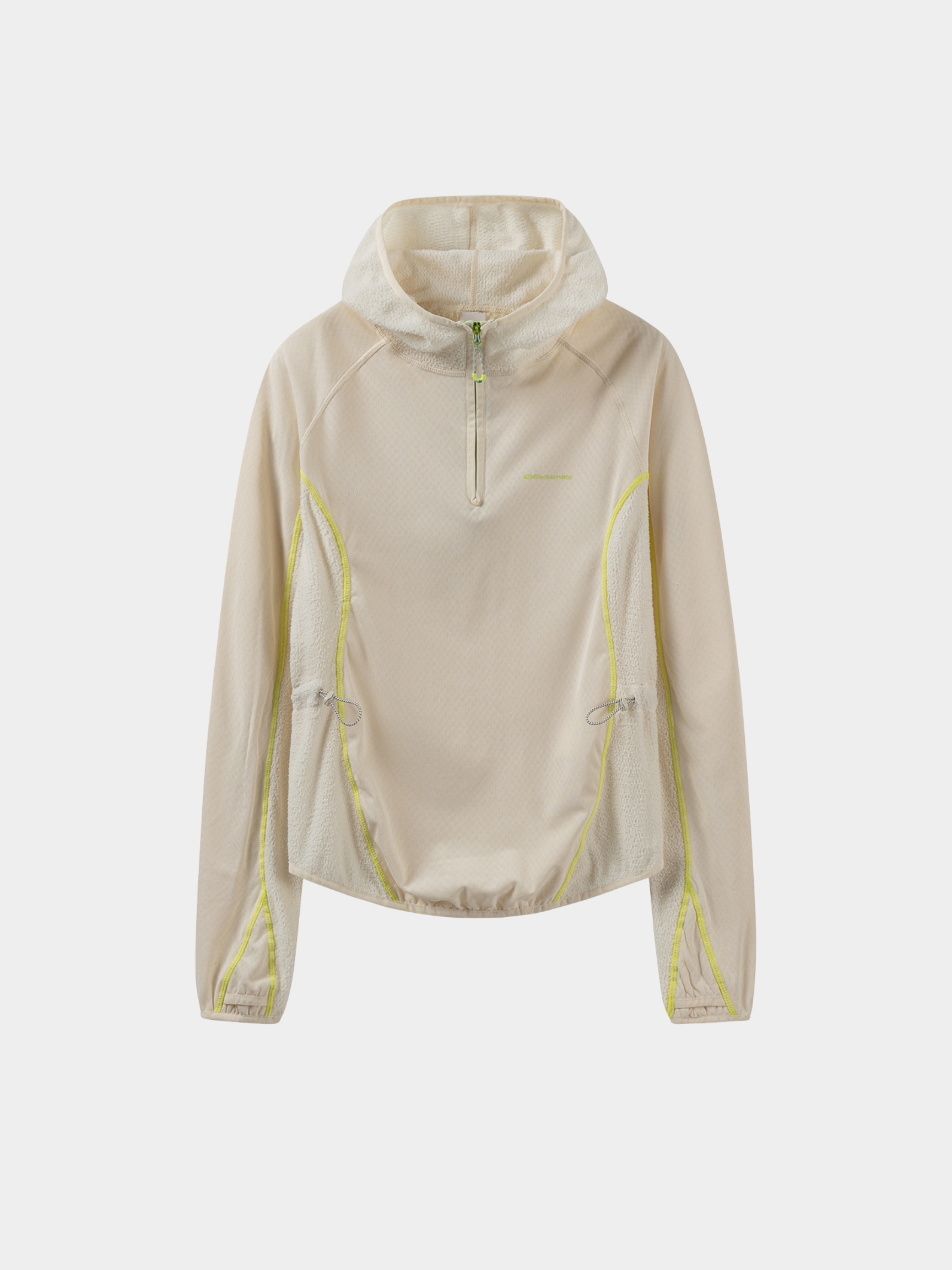 FadeSplit - Women's Fleece-Lined Utility Half-Zip Long-Sleeve Top