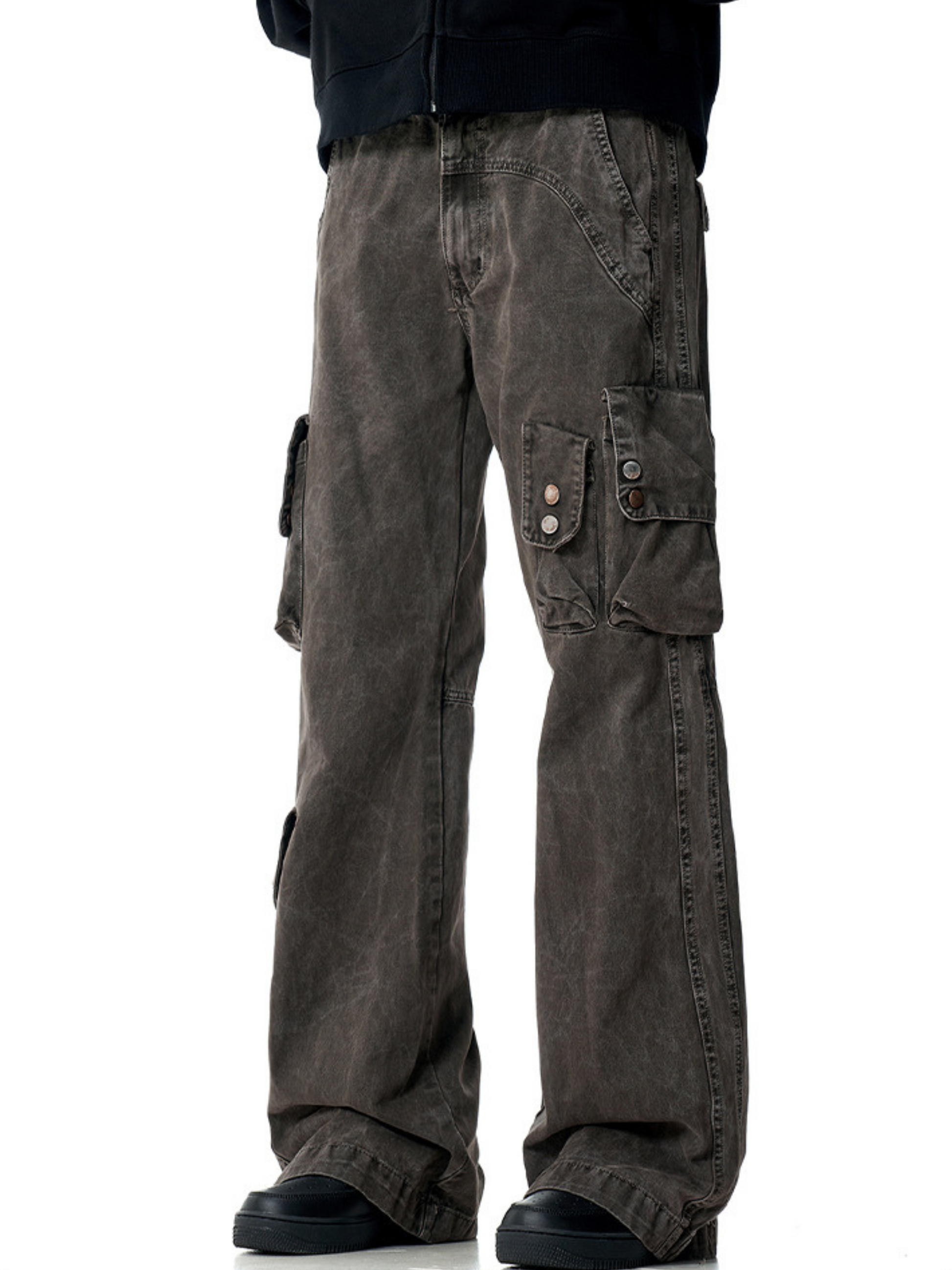 FoxLine - Unisex American Multi-Pocket Cargo Pants GONGGAR SPORTS