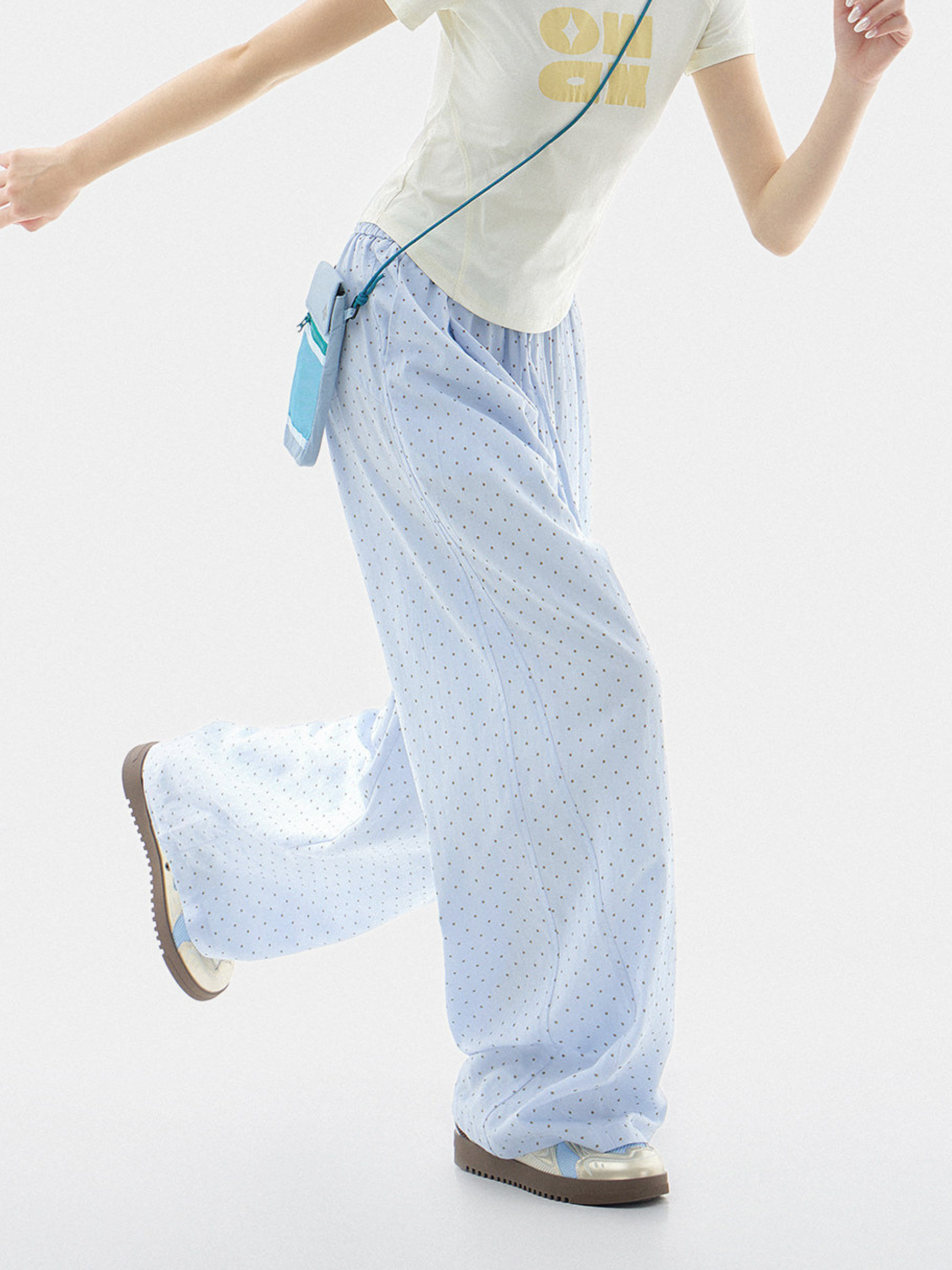 TwilightFit - Women's Polka Dot Lightweight & Breathable Athletic Pants