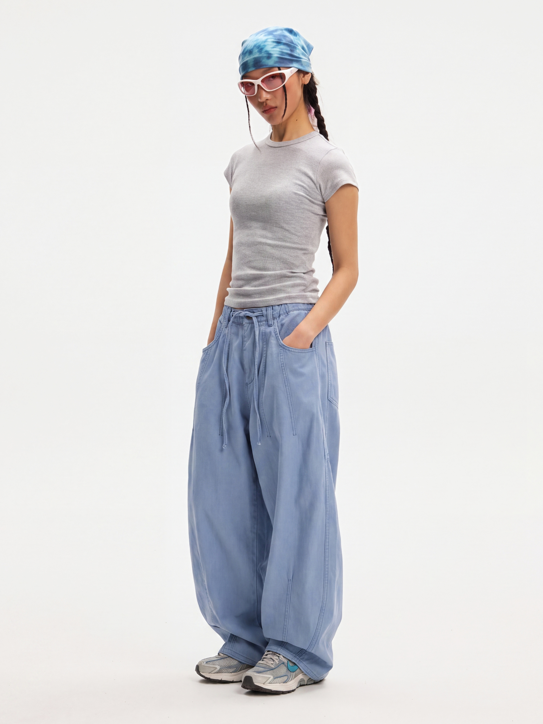 TrailStow - Drawstring Soft & Breathable Utility Wide-Leg Pants