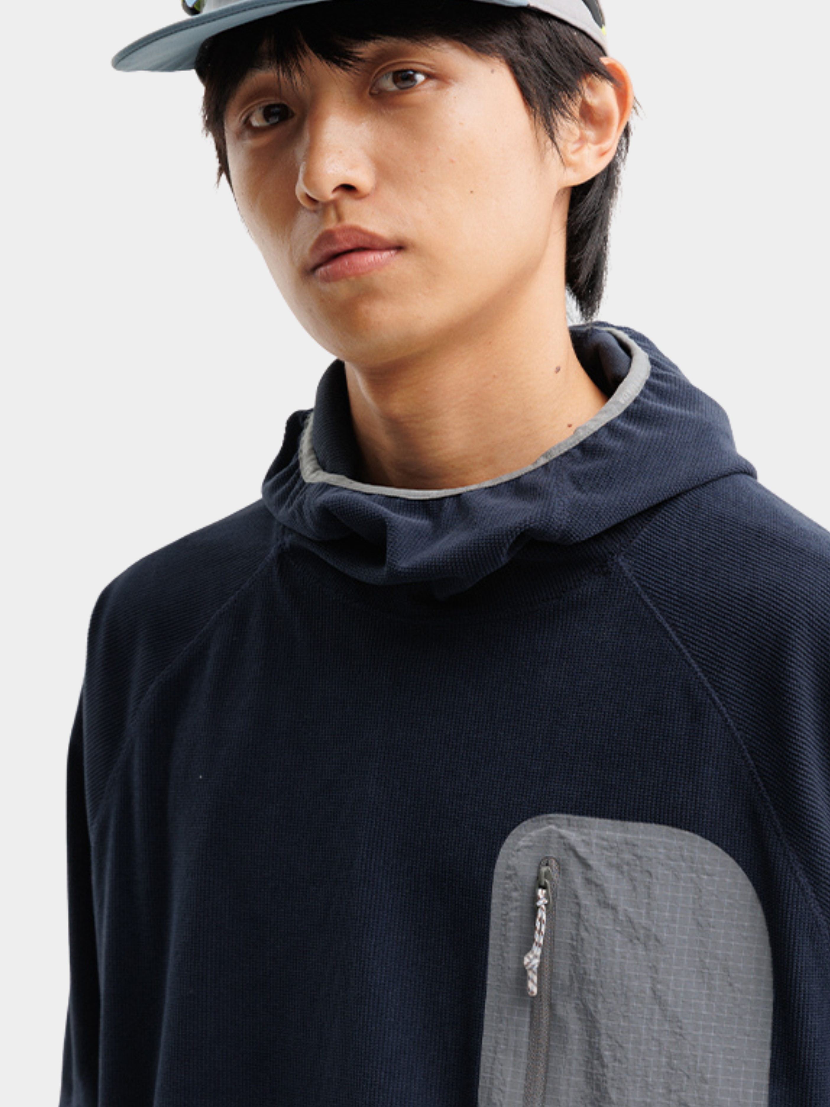 Crag - Unisex Moisture-Wicking High Neck Hoodie Base Layer
