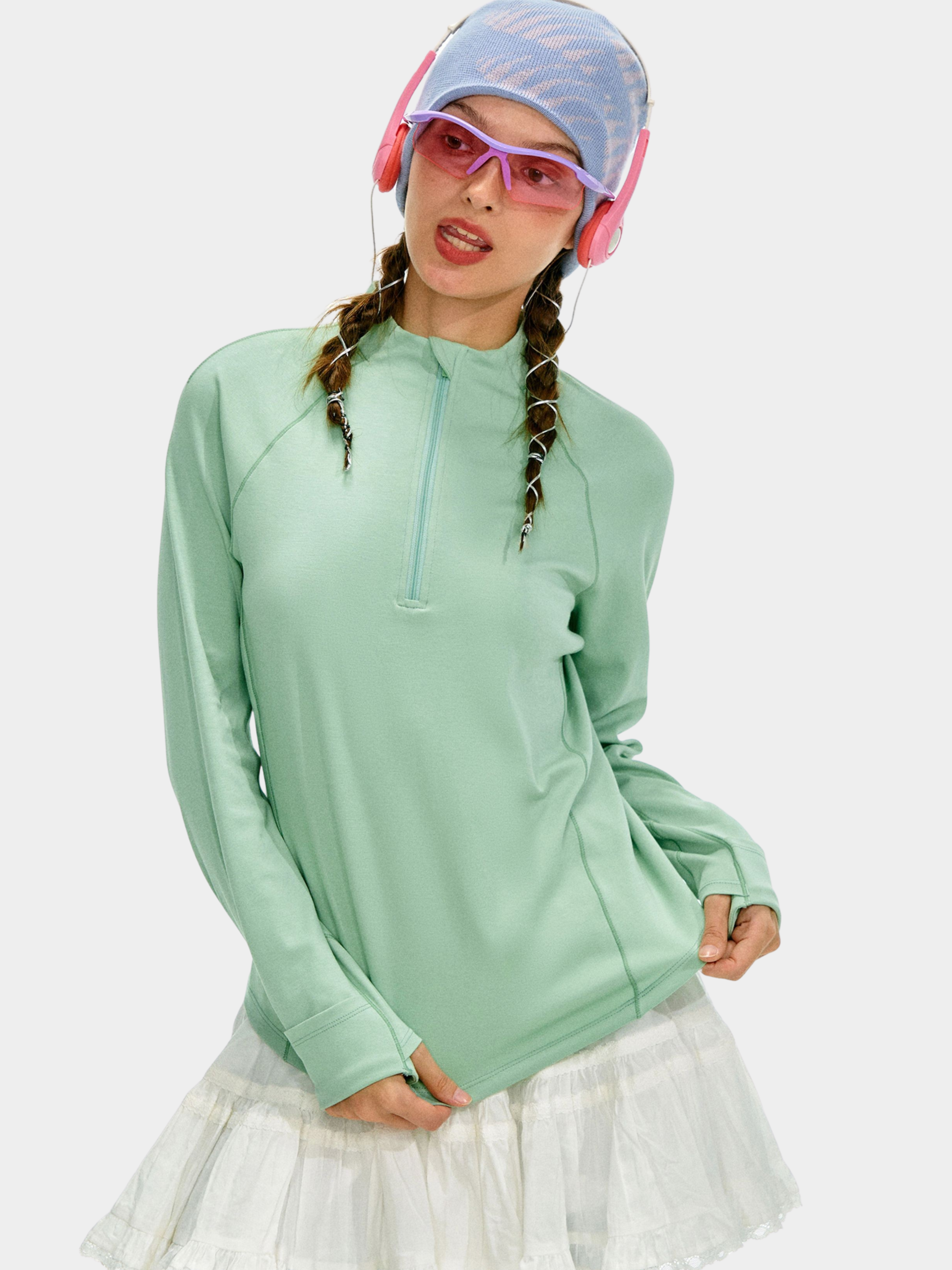 Caveflare - Women's UPF50+ Stand-Collar Long-Sleeve Sweatshirt