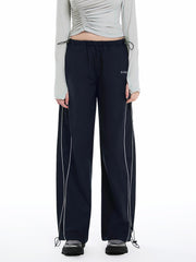 ThornNest - Women‘s Side-Stripe Loose-Fit Cuffed Sports Pants