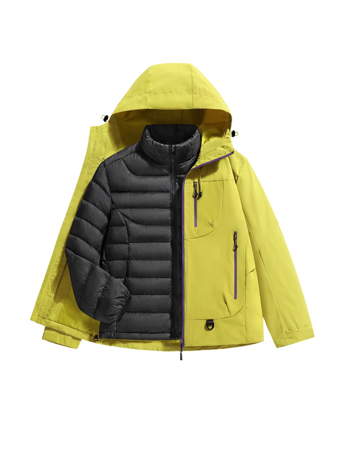 FernNest - Unisex 3-in-1 Waterproof Down Insulated Outdoor Jacket