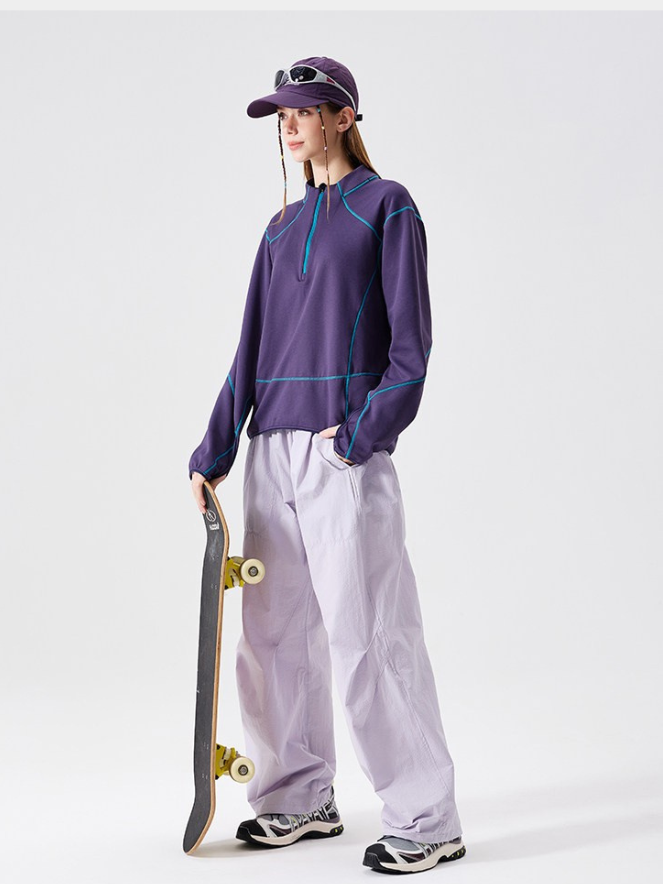 GorgePeak - Unisex Antistatic Moisture-Wicking Contrast Long Sleeve