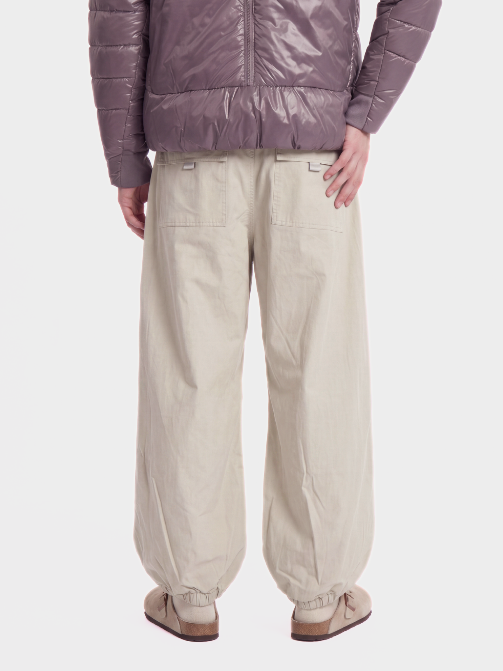 EagleStep - Unisex Loose Cotton Lantern Pants with Cinched Hem