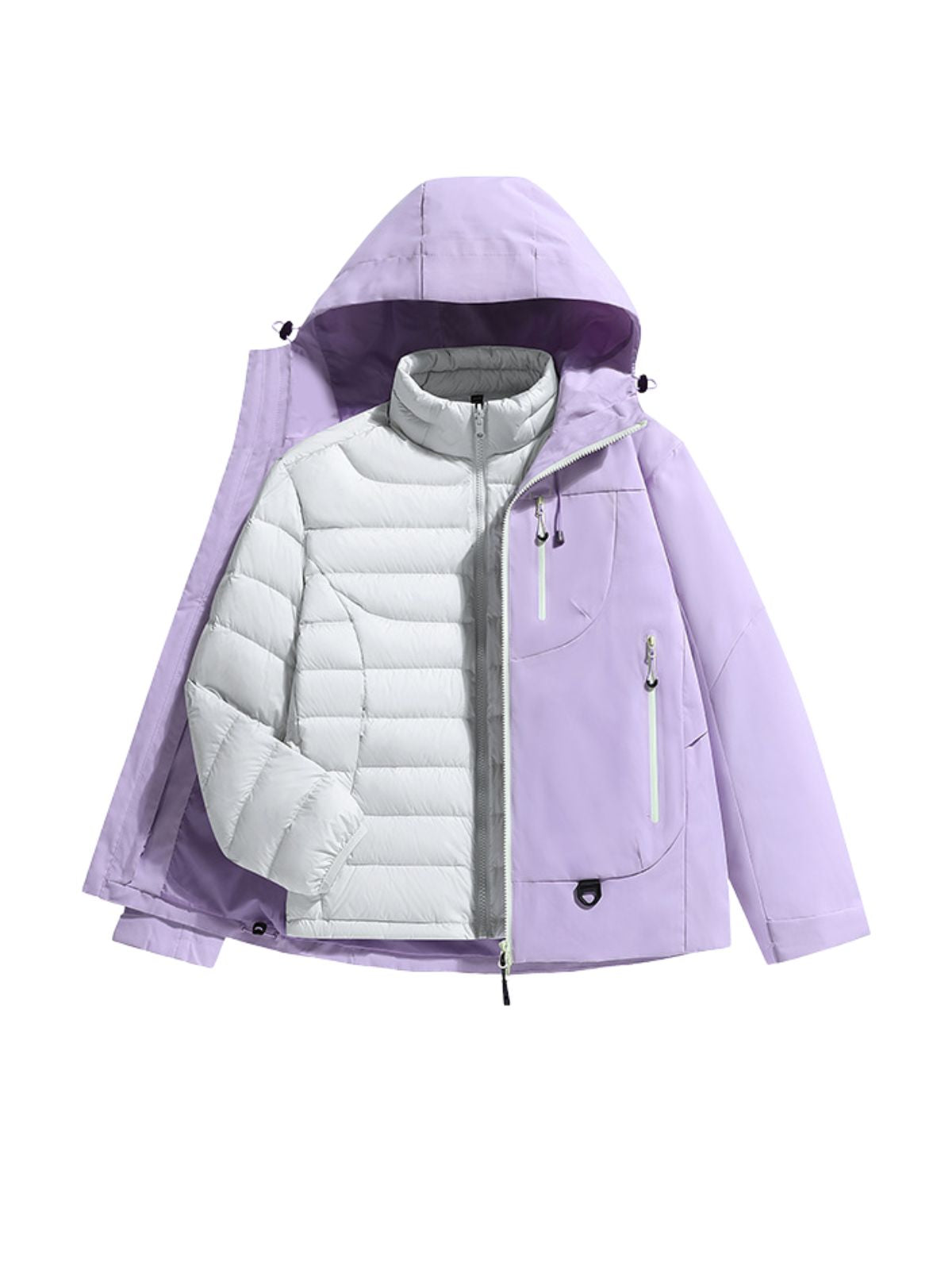 FernNest - Unisex 3-in-1 Waterproof Down Insulated Outdoor Jacket