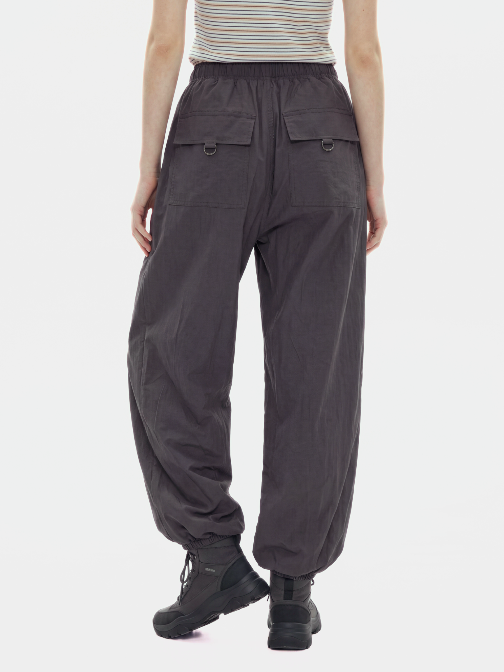 EagleStep - Unisex Loose Cotton Lantern Pants with Cinched Hem