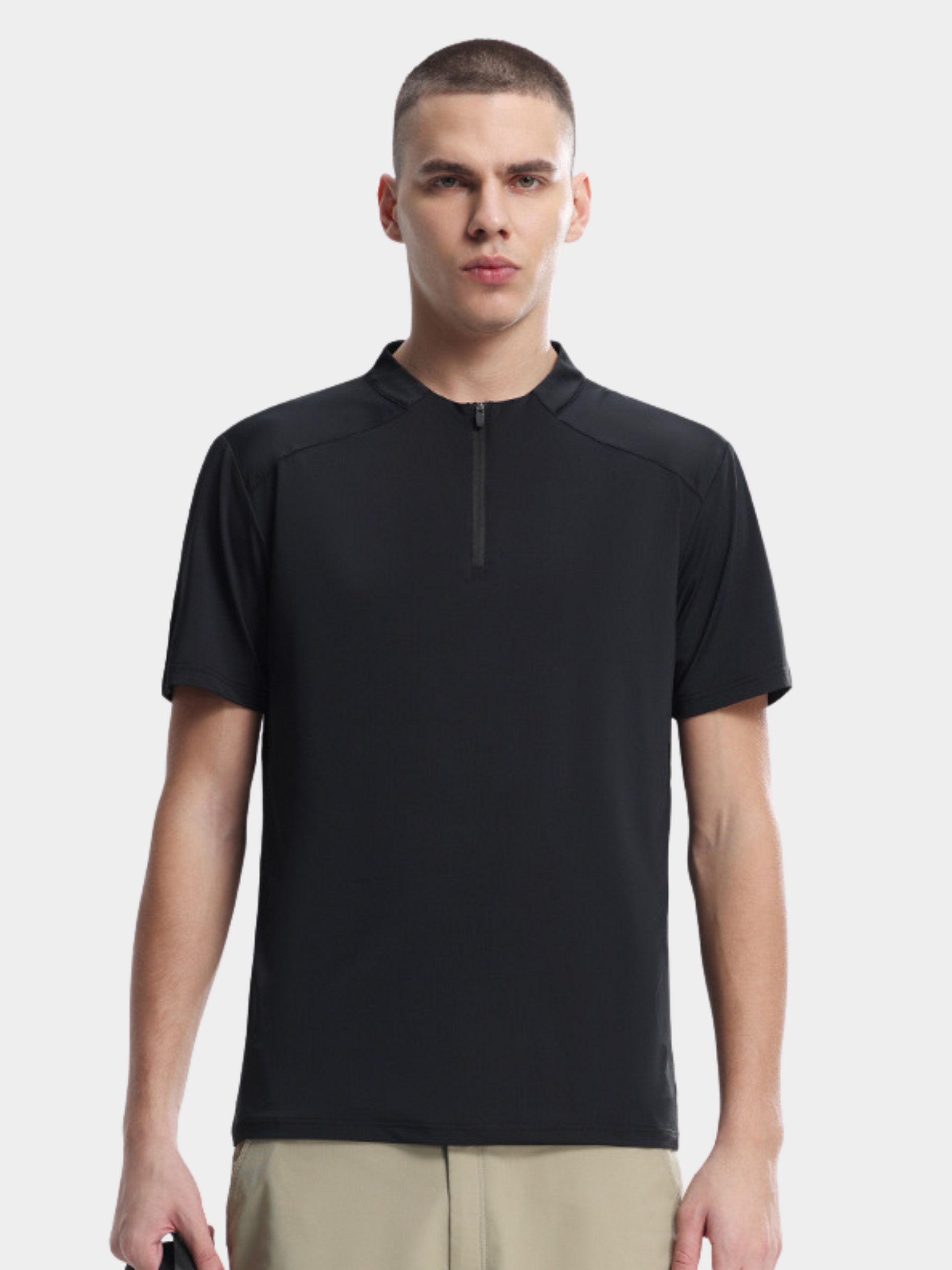 ClimbStick - Men's High-Stretch Quick-Dry Half-Zip Short Sleeve GONGGAR SPORTS