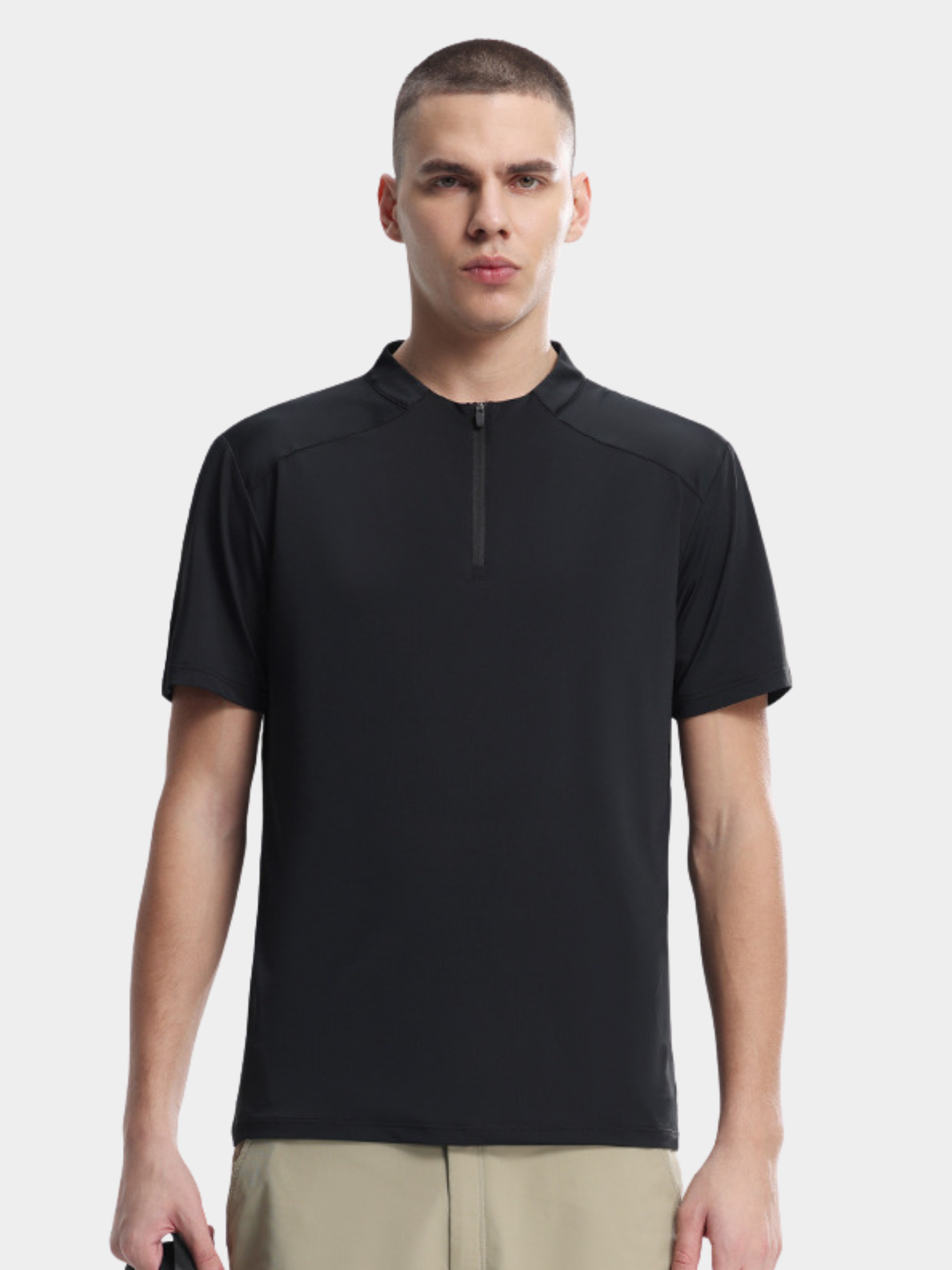 ClimbStick - Men's High-Stretch Quick-Dry Half-Zip Short Sleeve GONGGAR SPORTS