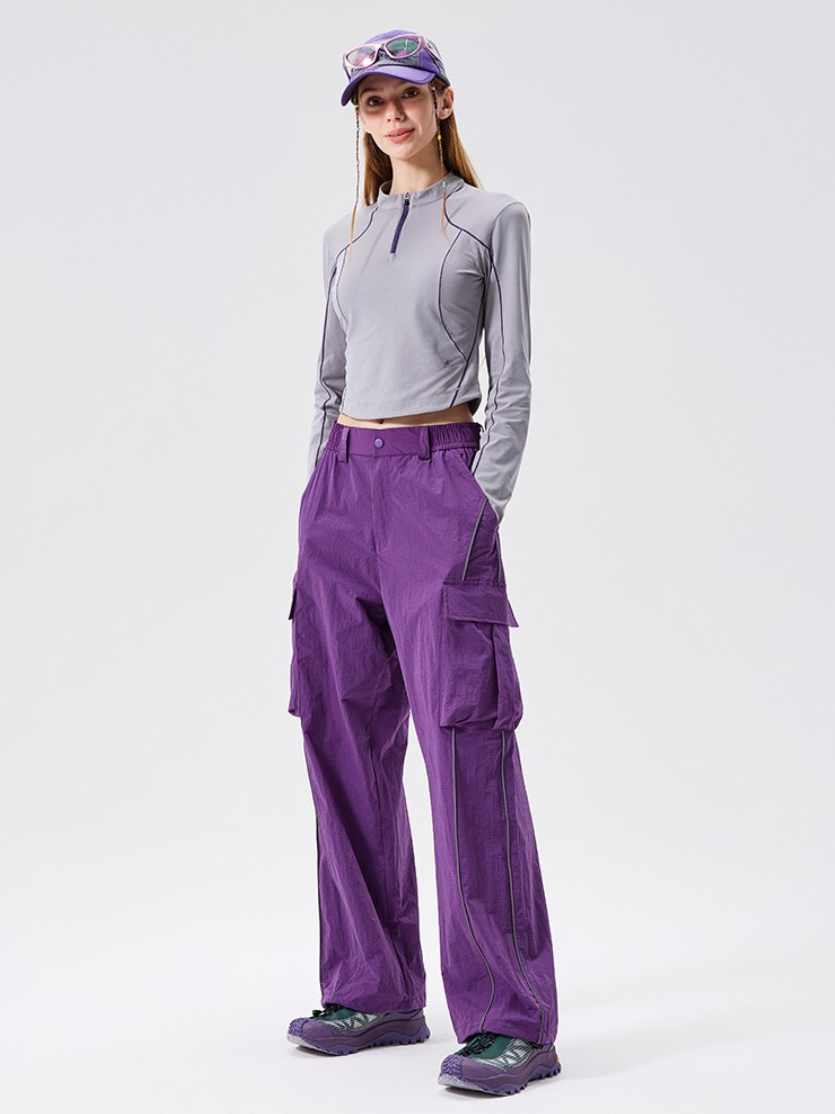 Frostthorn - Women's Half-Zip Mock Neck Yoga & Training Long Sleeve Tee