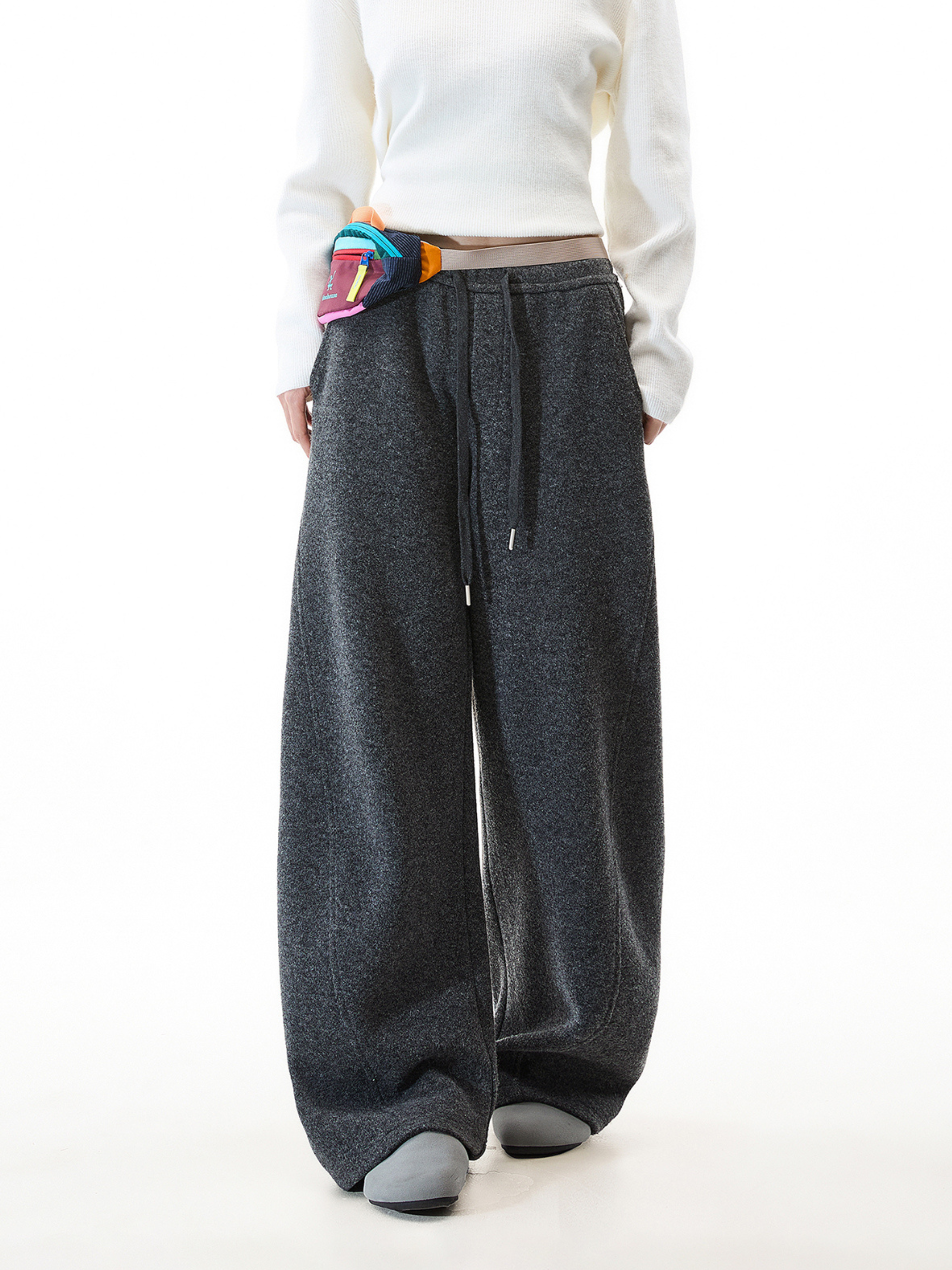 Quell - Women's Wool-Blend Heavy Drape Relaxed Pants