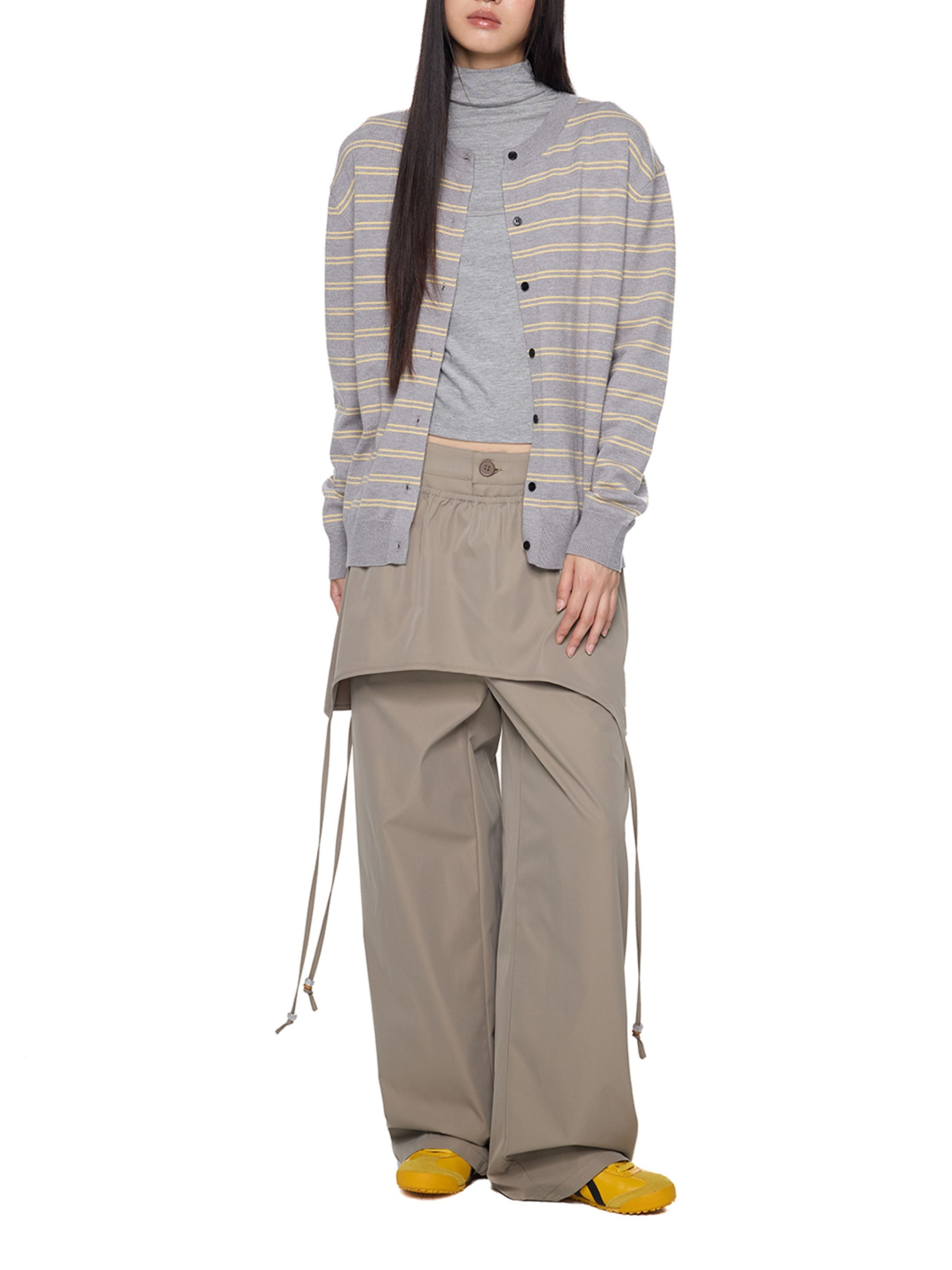 Darkclaw - Women's Two-Piece Detachable Belt Wide-Leg Pants