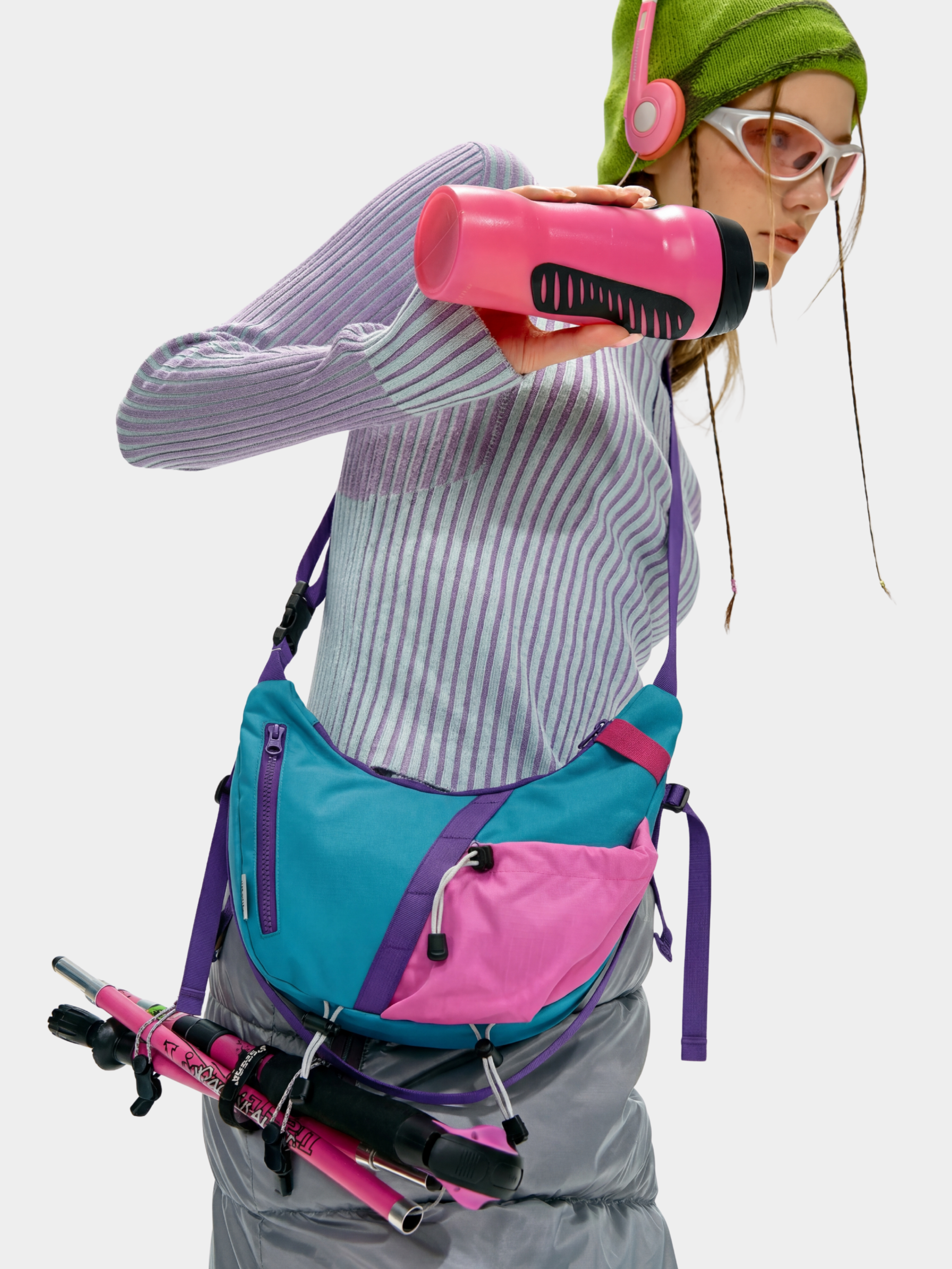 Feralwind - Multi-Functional Colorblock Crossbody Bag