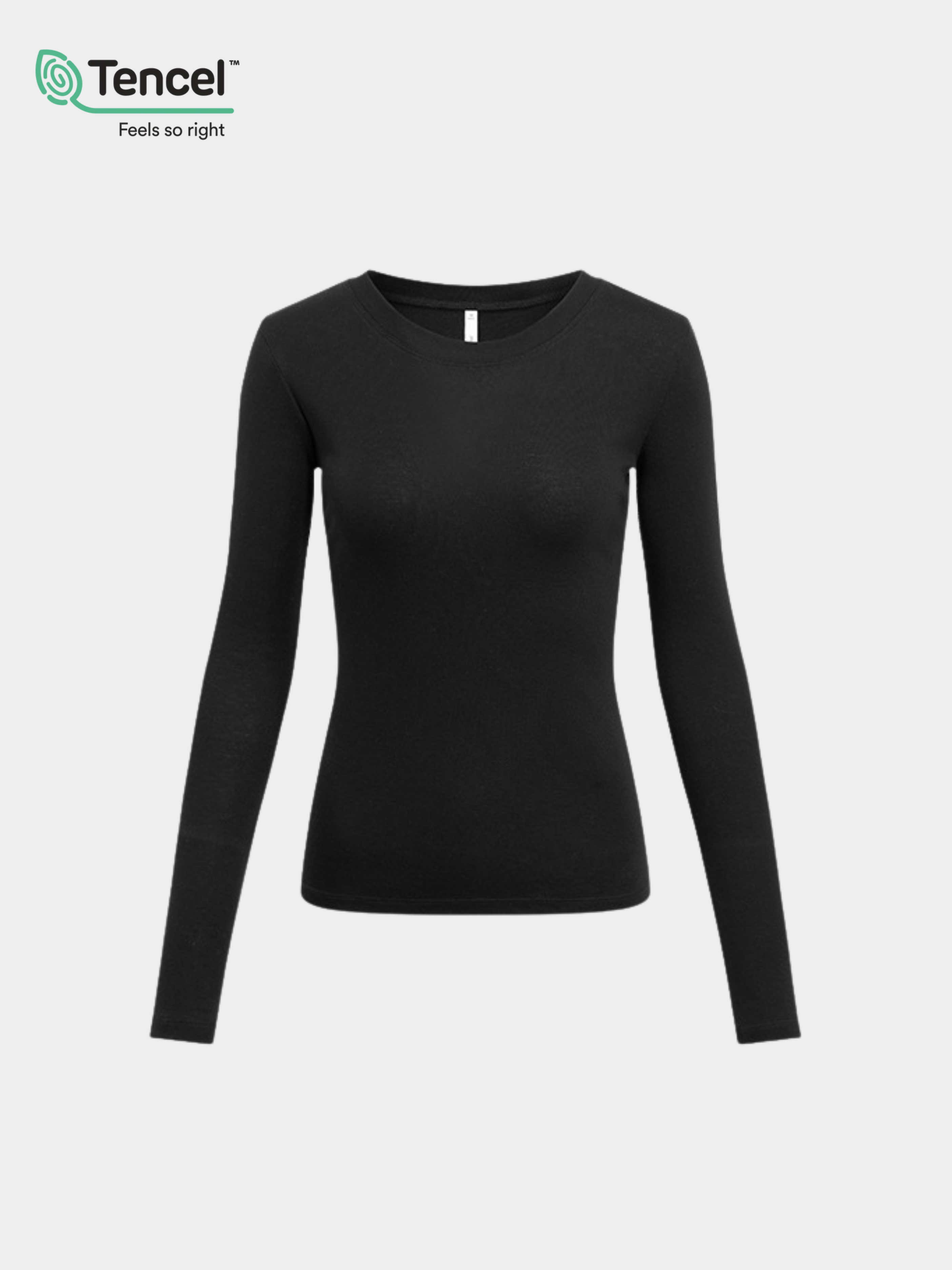 Boreal - Women's Tencel™ Wool Fitted Crew Neck Long Sleeve Top
