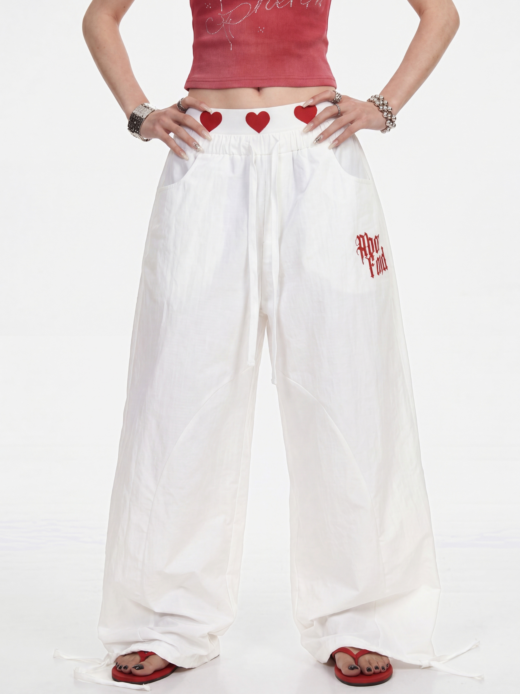 HeartHaze - Women's Lightweight & Breathable Relaxed Fit Drawstring Pants