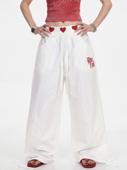 HeartHaze - Women's Lightweight & Breathable Relaxed Fit Drawstring Pants