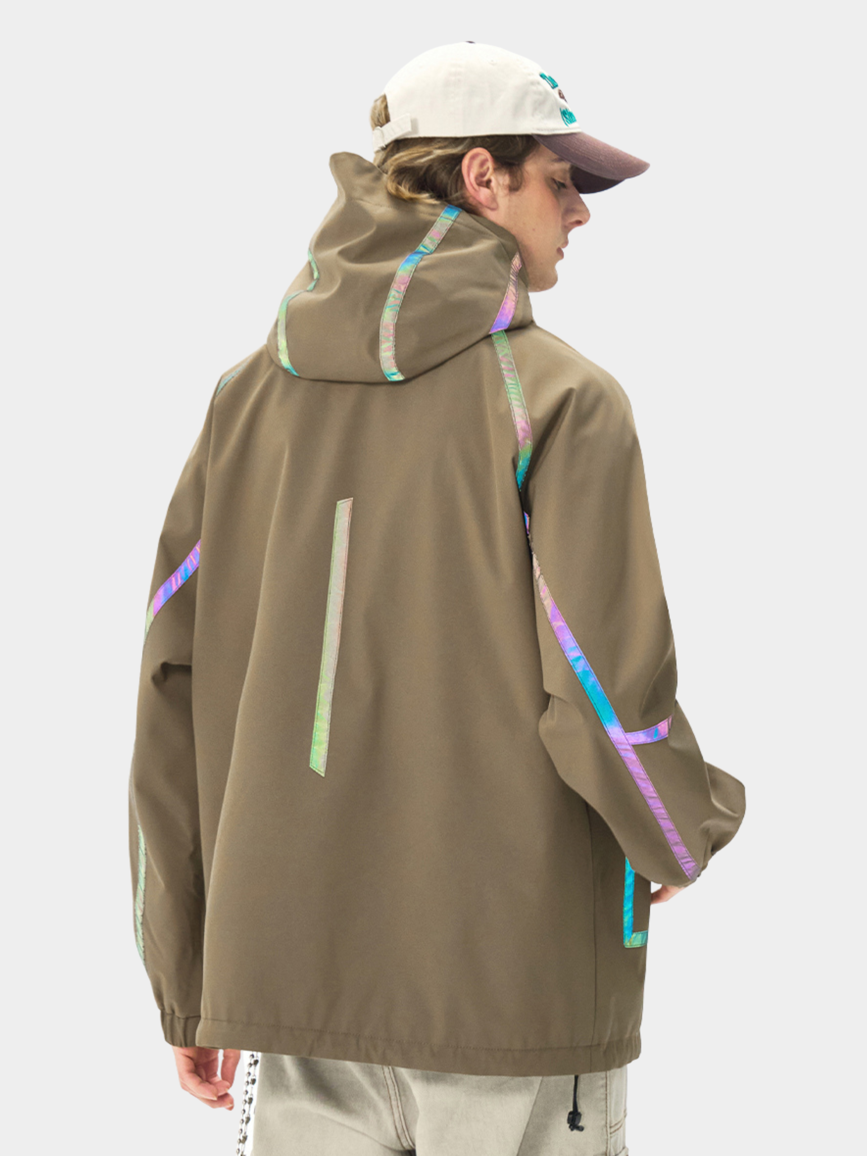 CougarBoard - Unisex Loose Fit Reflective Hooded Utility Jacket
