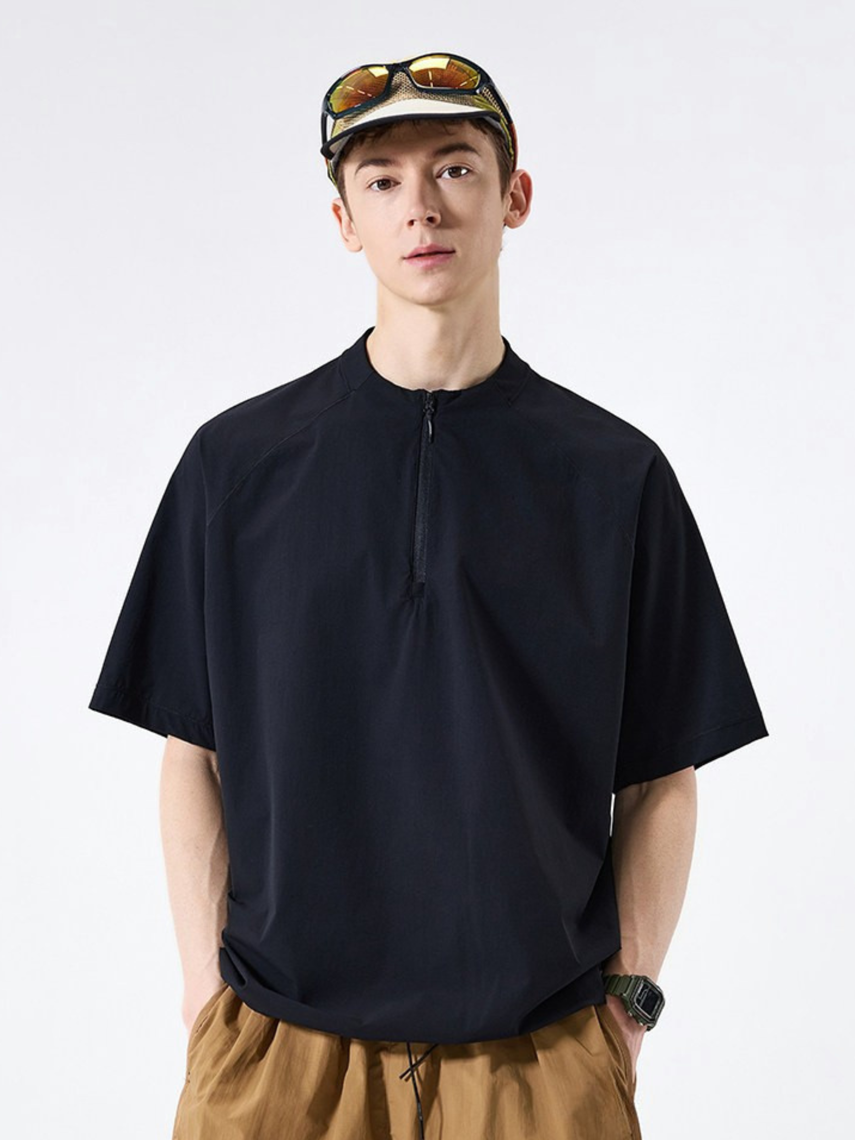 VentFlow - Moisture-Wicking Half-Zip Quick-Dry T-Shirt