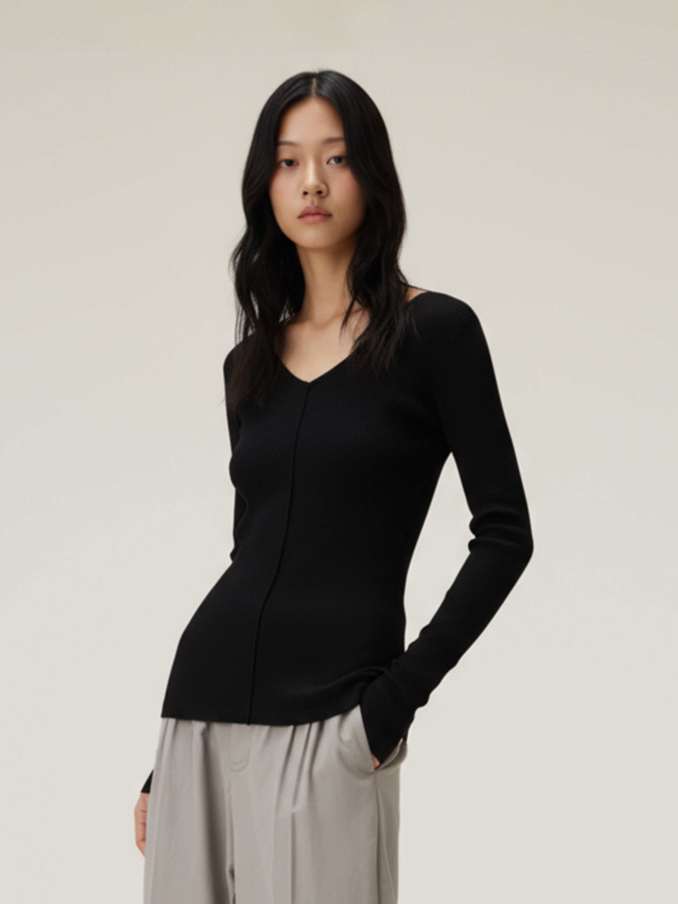 Cloudreach - Women's Tencel™ Wool V-Neck Base Layer Top