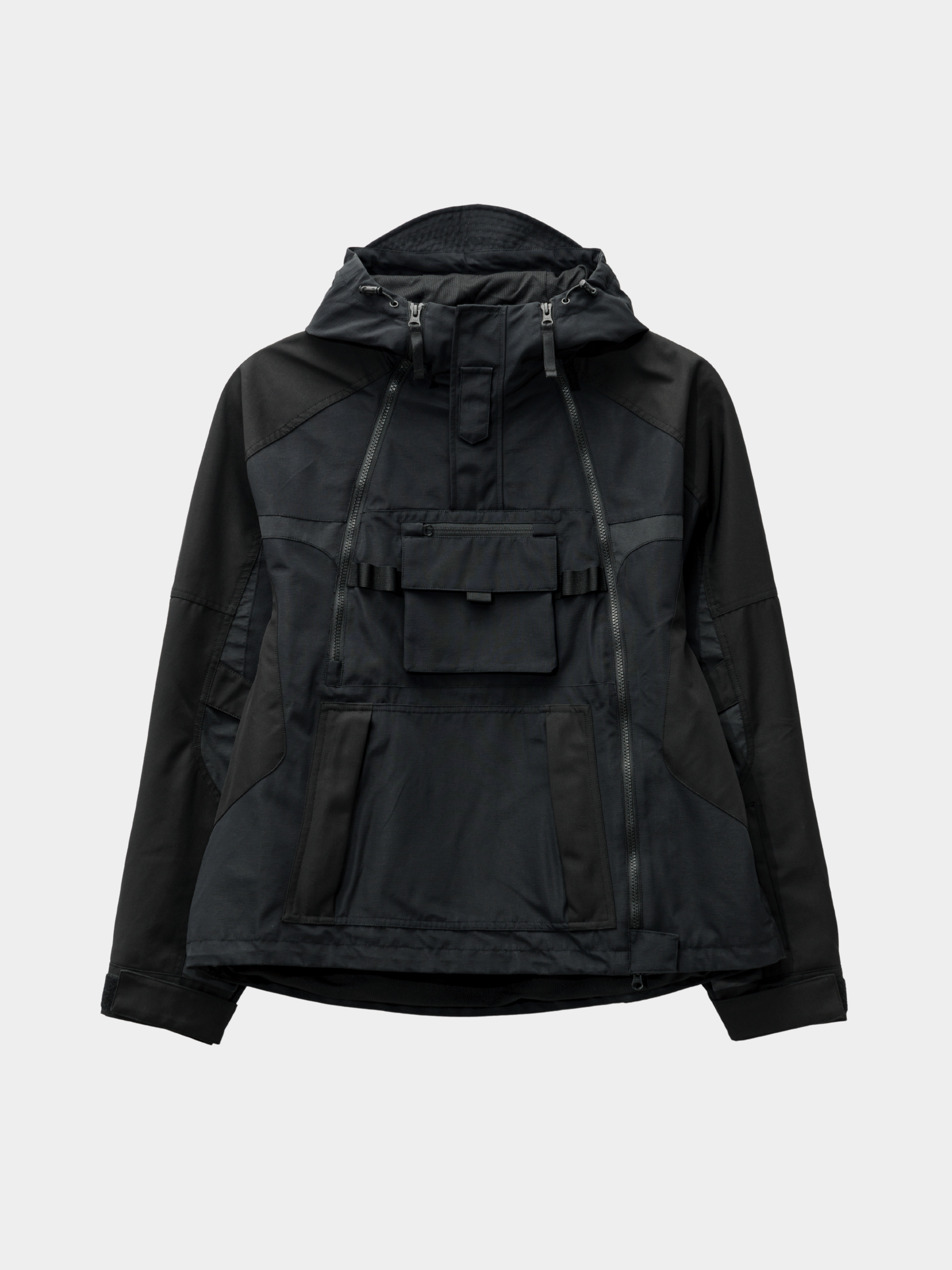 CampMat - Men's Multi-Pocket Utility Color-Block Hooded Jacket