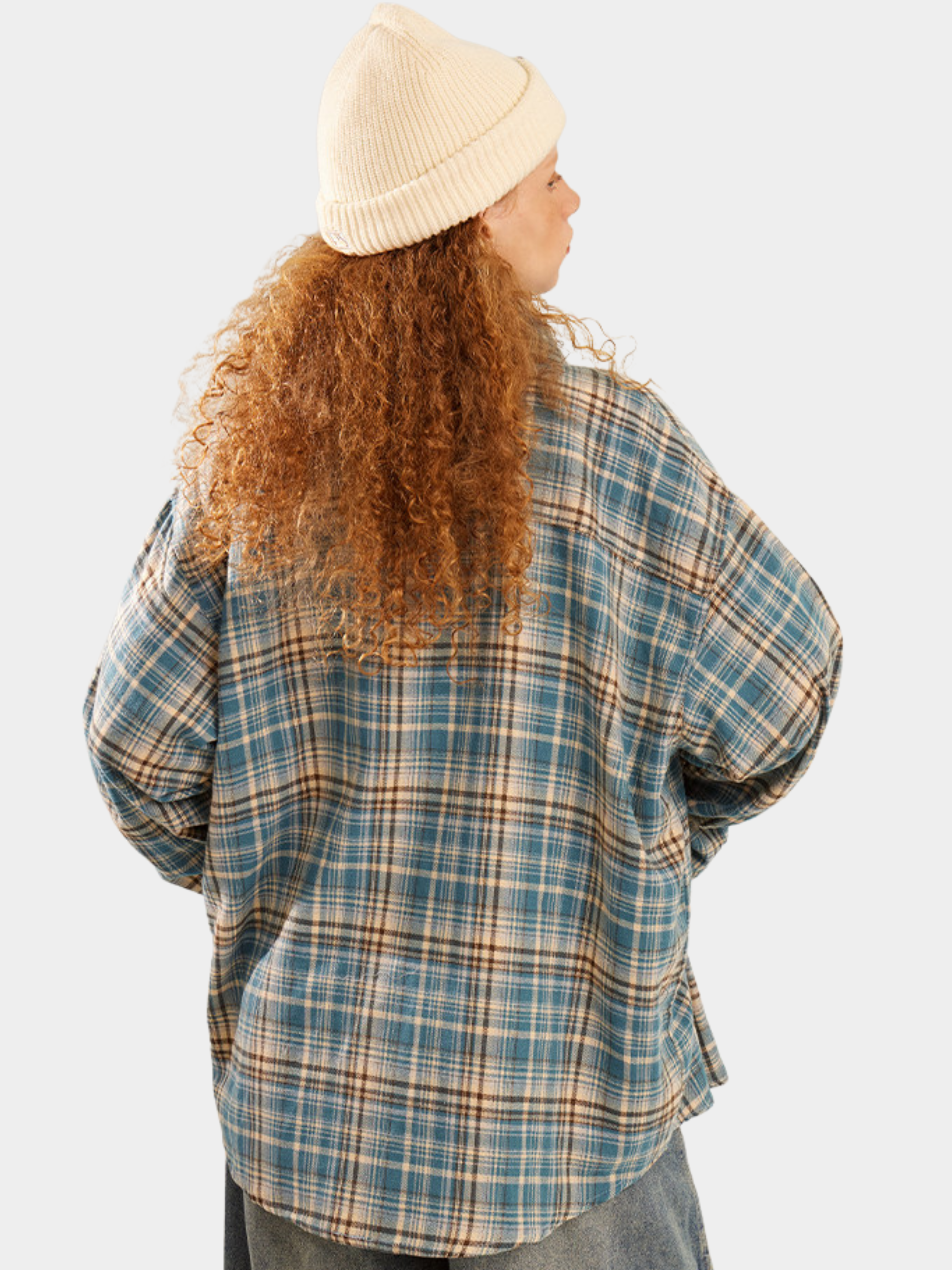 Ironmist - Unisex Brushed Plaid Long Sleeve Shirt
