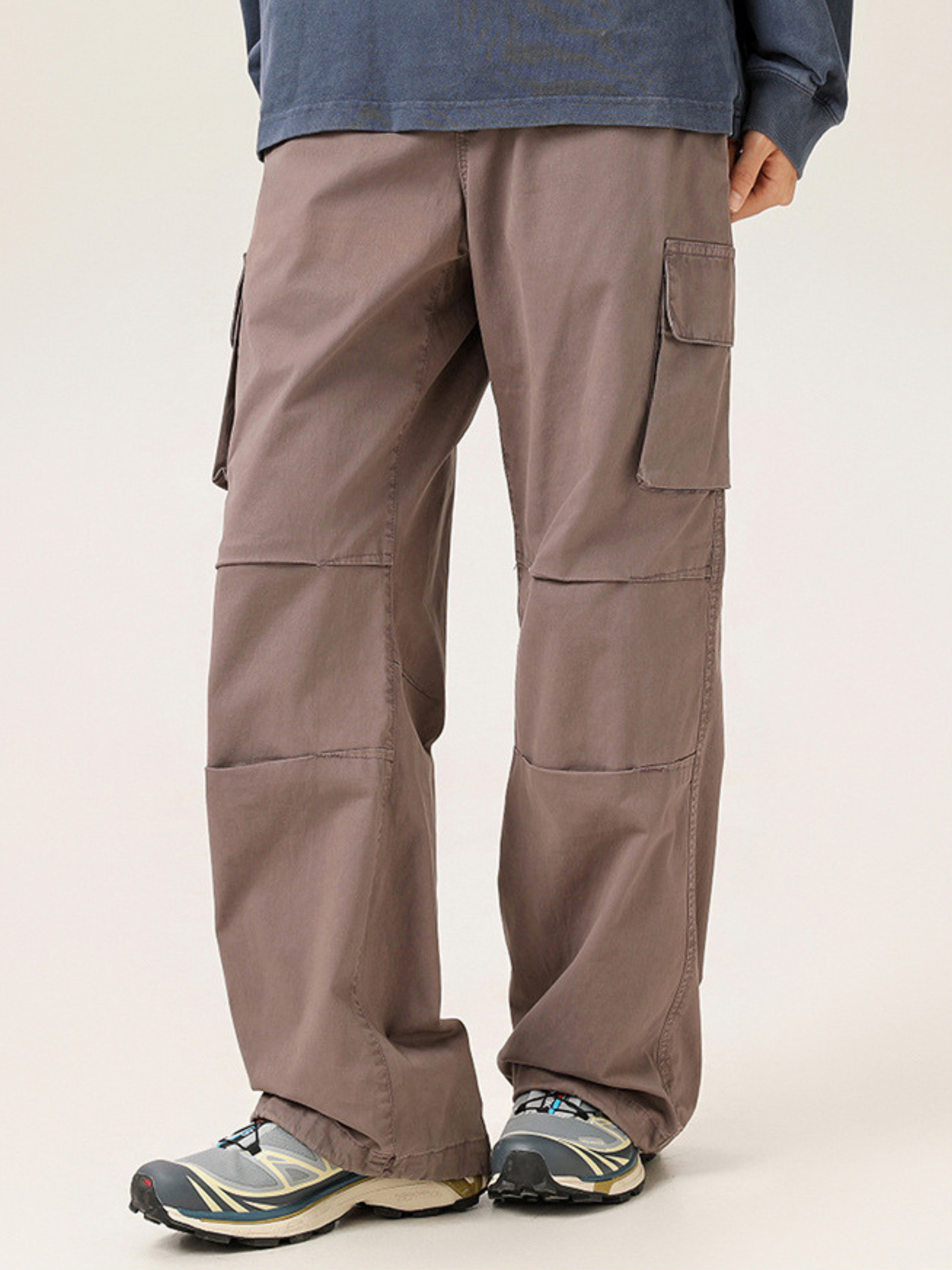 EagleNest - Unisex Loose Straight-Leg Utility Pants with Adjustable Hem GONGGAR SPORTS
