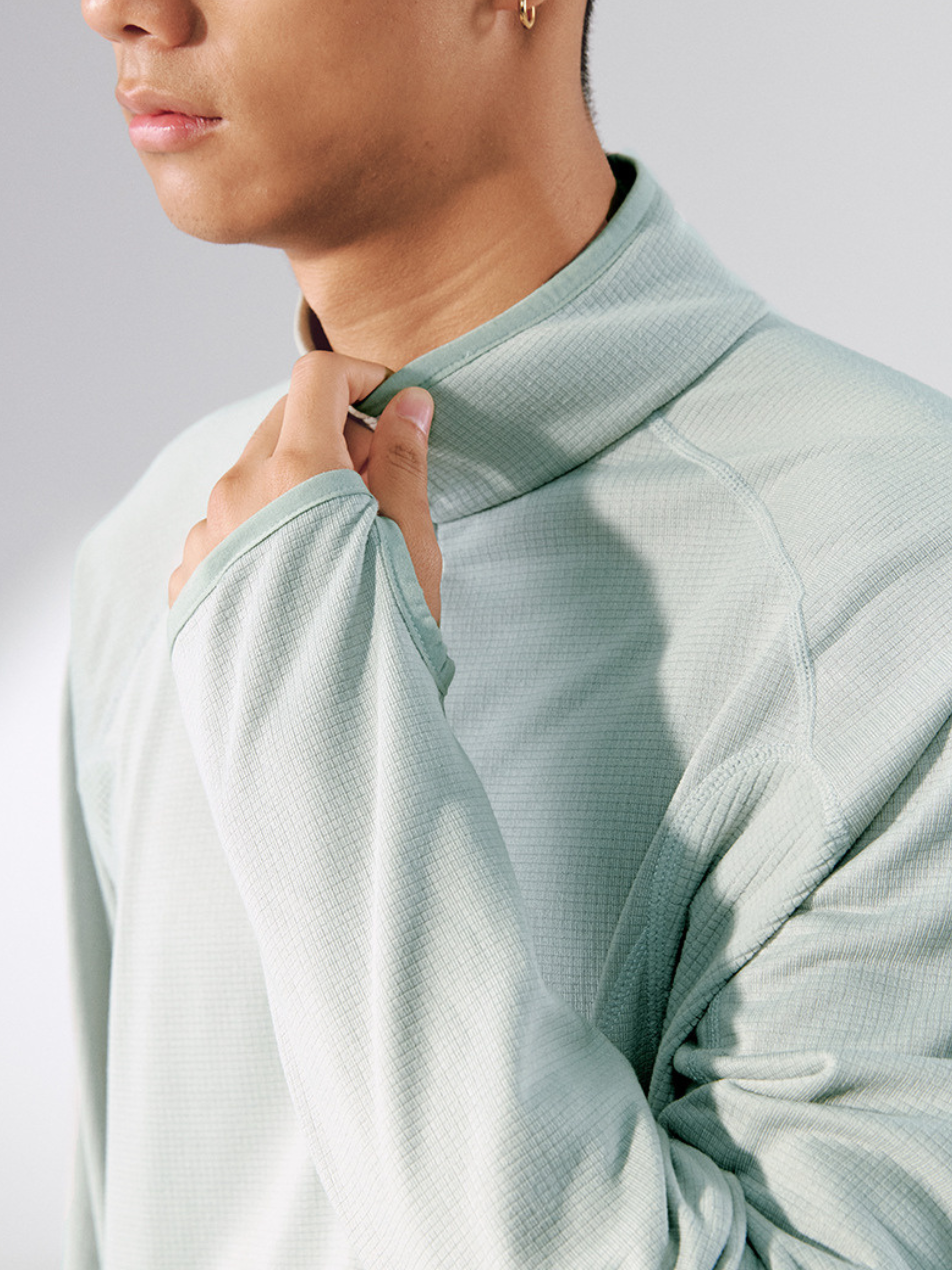 Shadowfern - Lightweight Thermal Half-Zip Sweatshirt