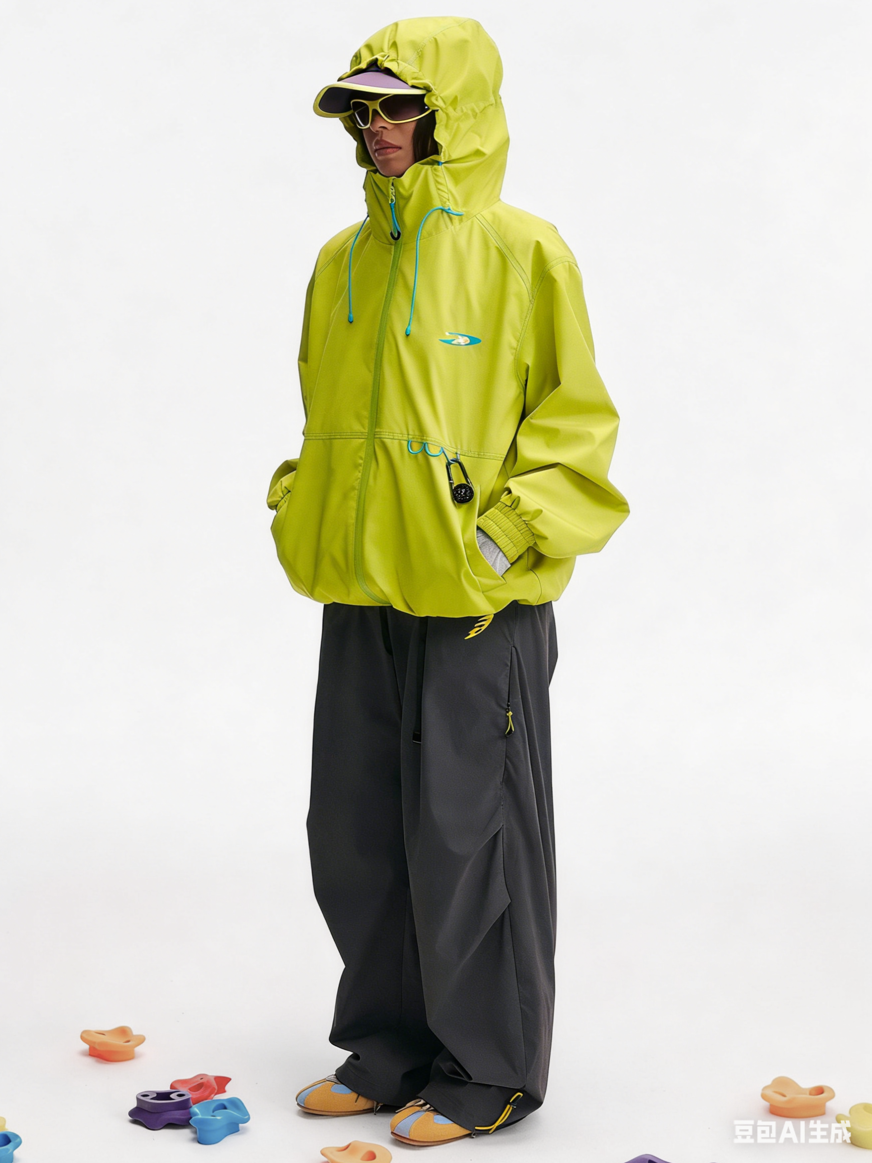 EchoDeck - Teflon® Triple-Defense Colorblock Drawstring Jacket