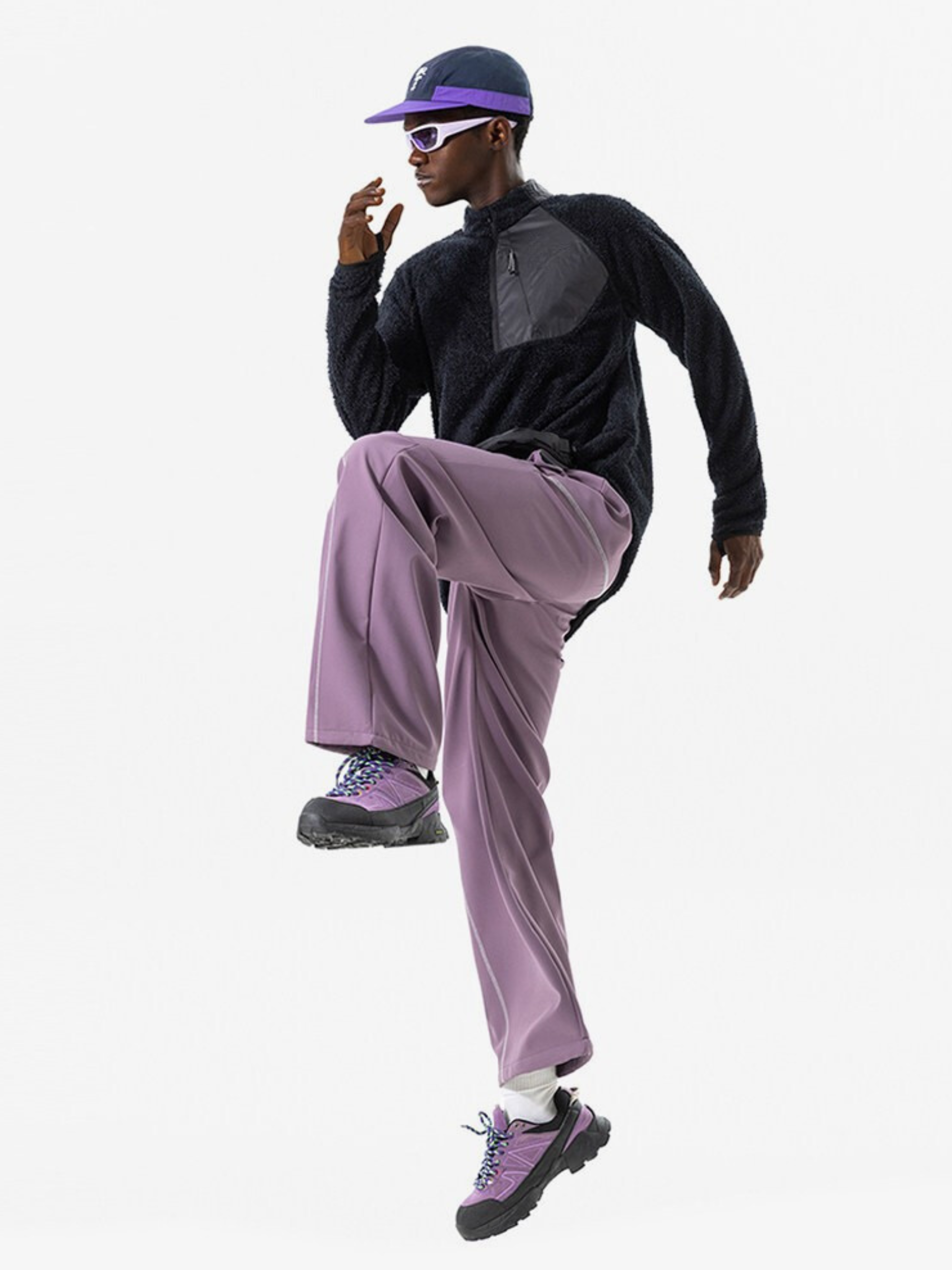 Arcadia - Half-Zip Fleece Liner Mock Neck Sweatshirt