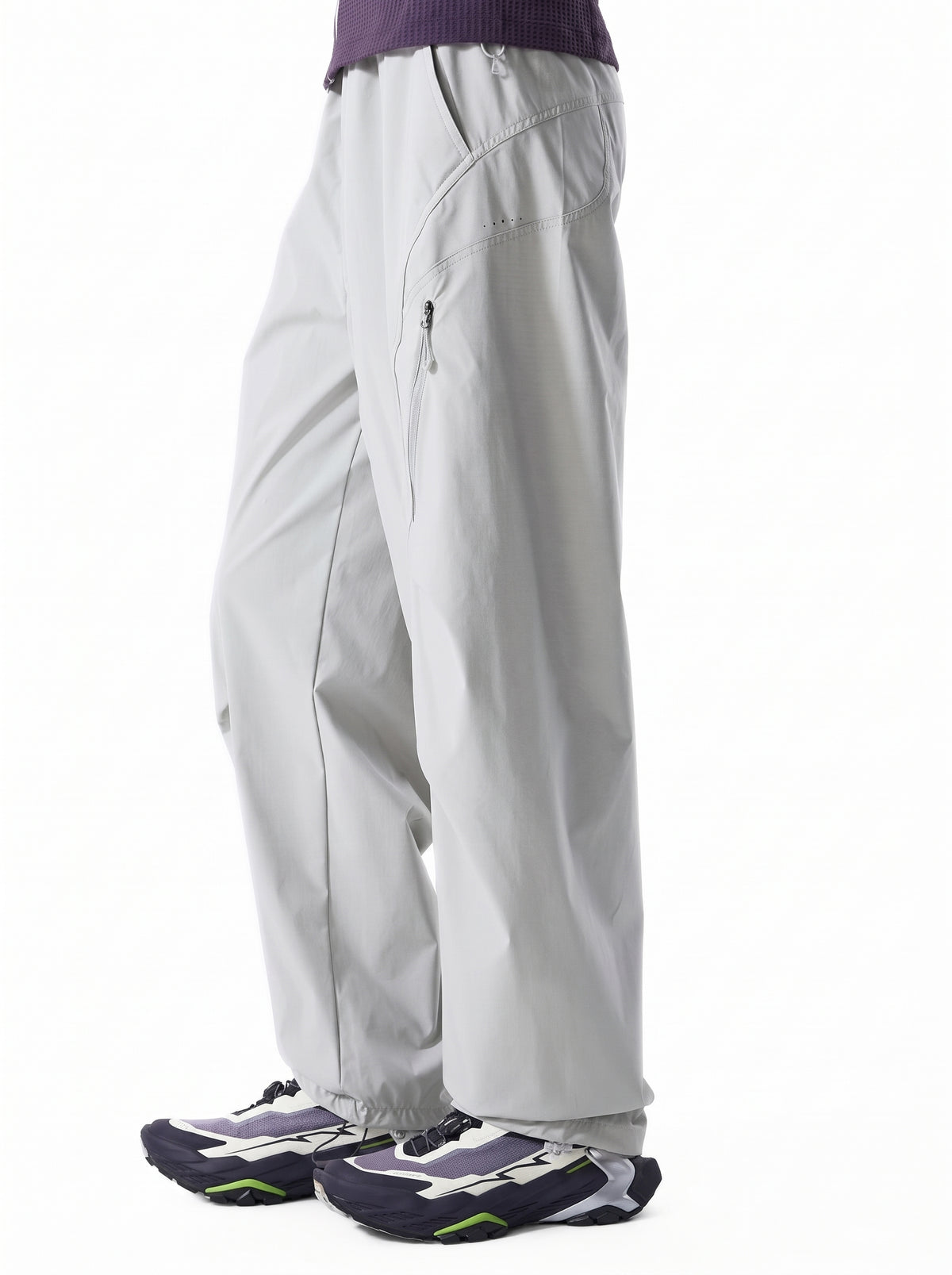 EchoWall - Water-Repellent Wind-Resistant Color-Block Paratrooper Pants