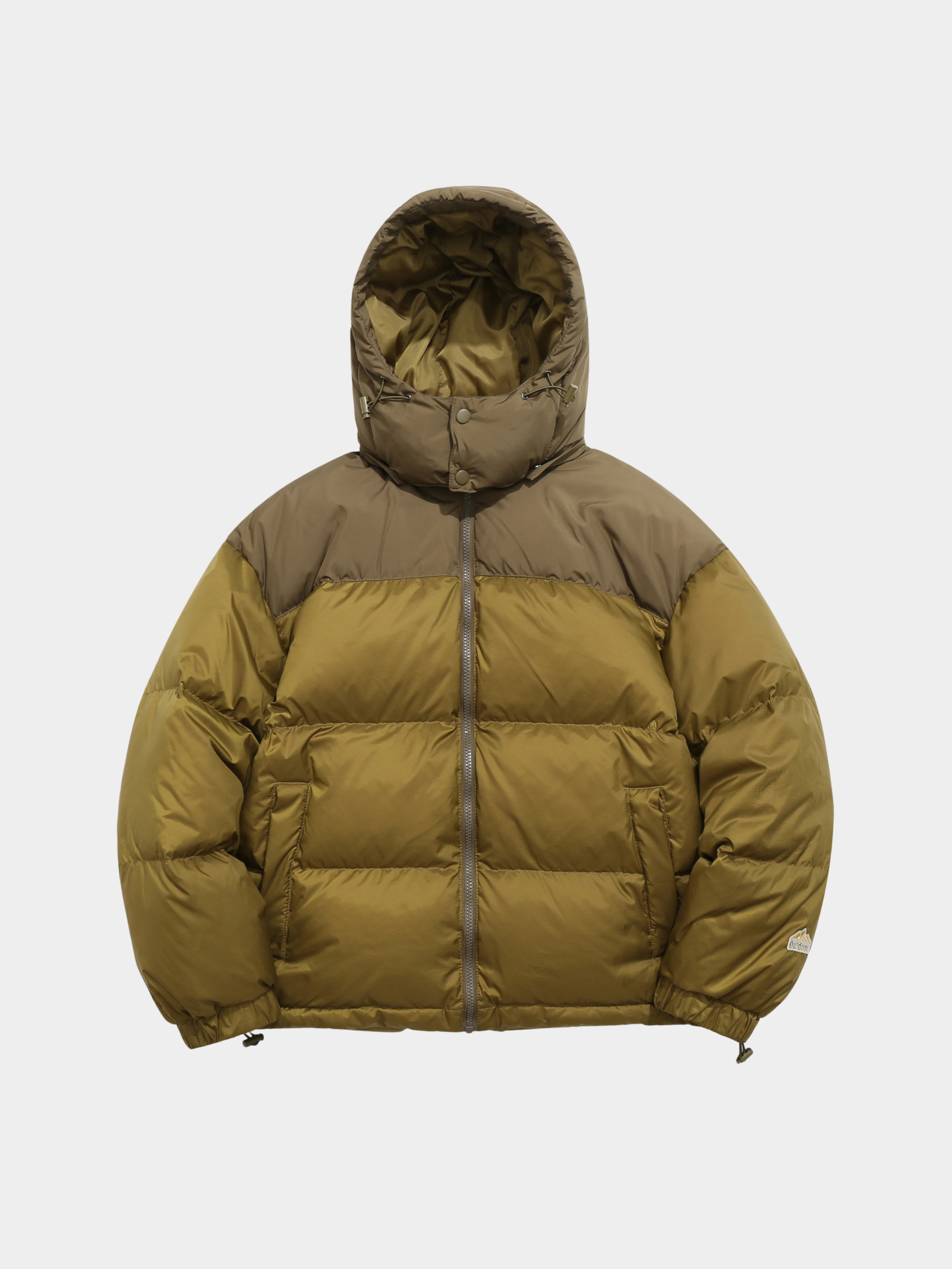 BluffPeak - Unisex Detachable Hood Water-Repellent Duck Down Jacket GONGGAR SPORTS