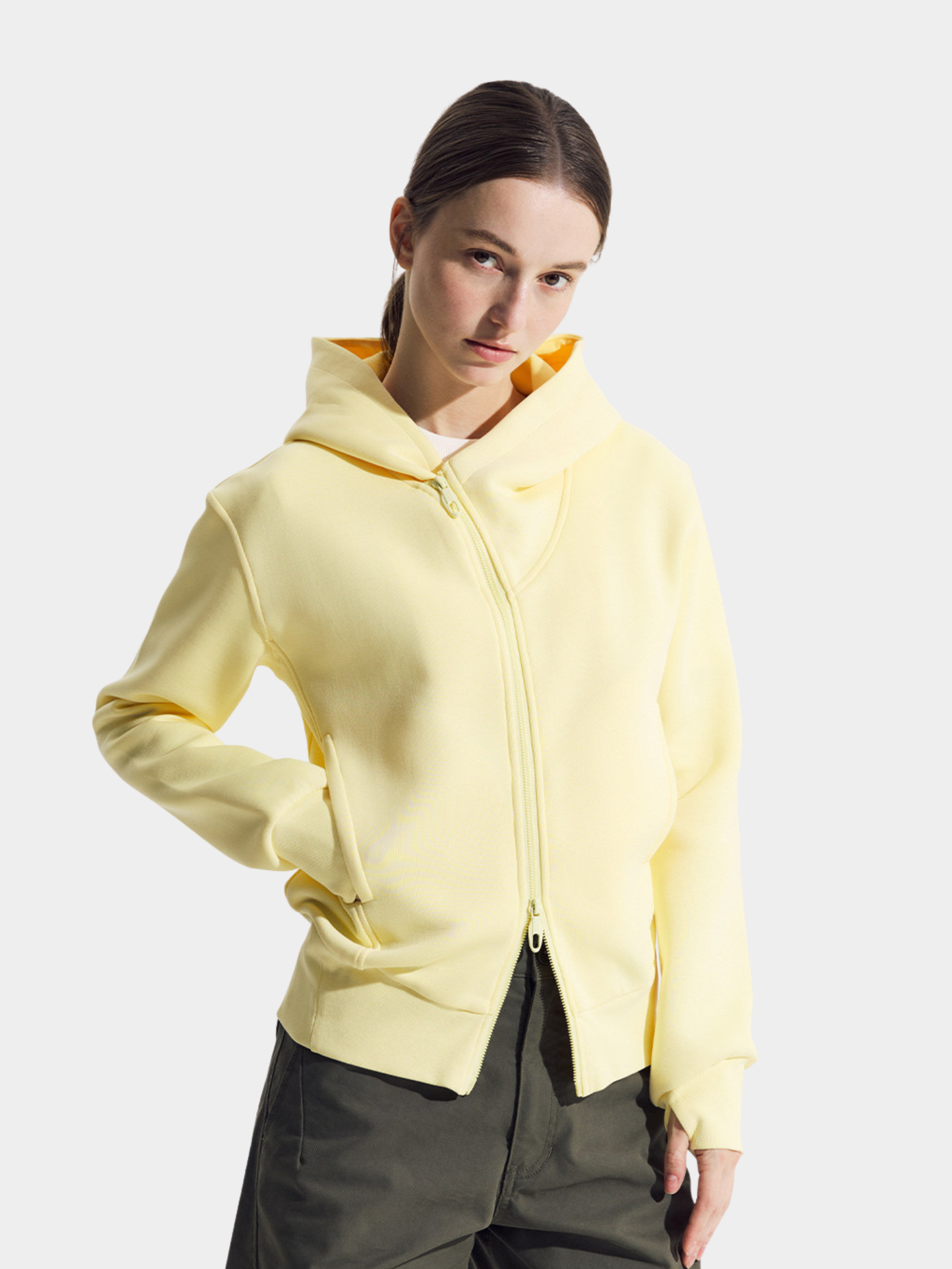 Ashhowl - Unisex Asymmetric Zip Air-Layer Jacket
