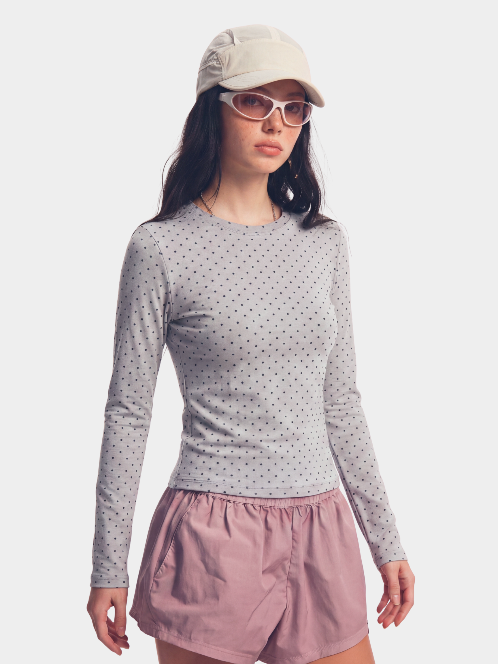 PaleGrid - Women's Moisture-Wicking & Breathable Slim Fit Long Sleeve T-Shirt