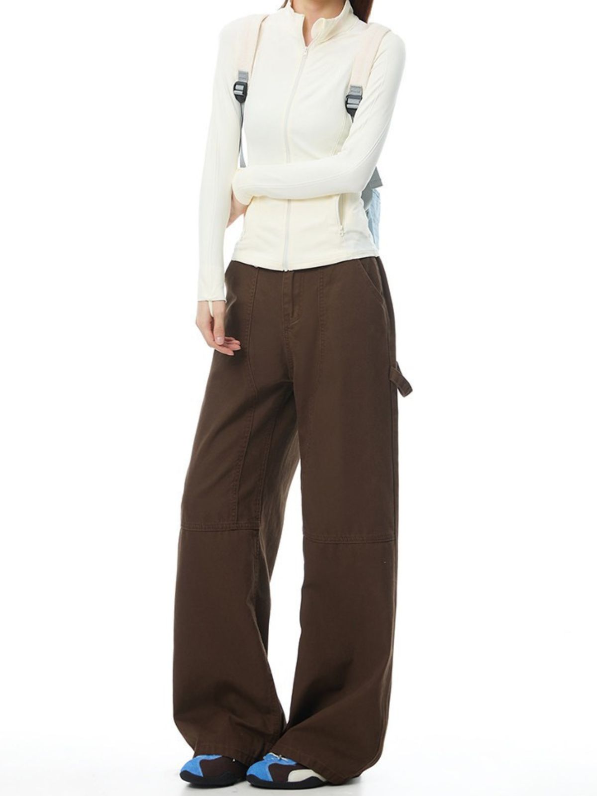 Butteclimb - Women's Cotton Straight-Leg Utility Cargo Pants