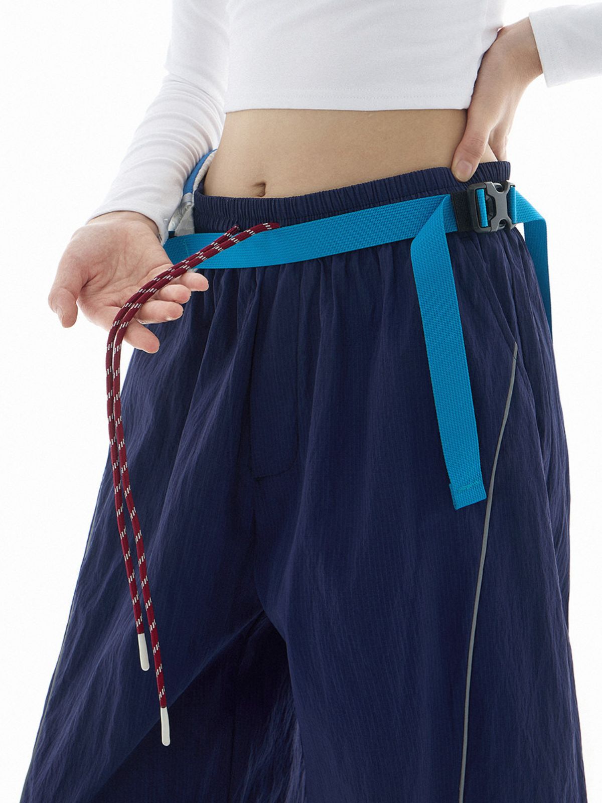 Shadetrek - Unisex Lightweight & Reflective Color-Block Wide-Leg Pants