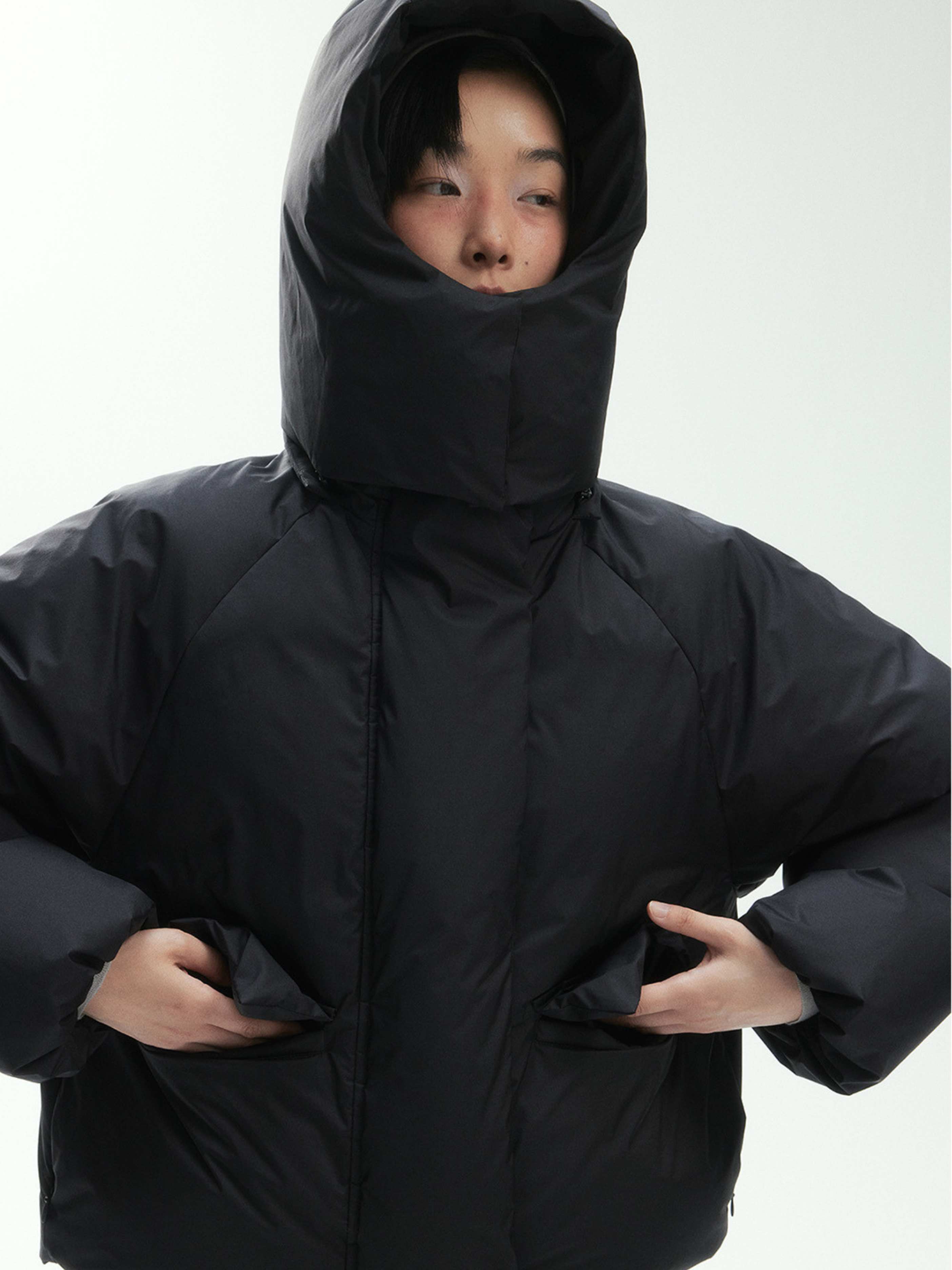 RavenTop - Women’s Detachable Hooded Short Puffer Jacket GONGGAR SPORTS