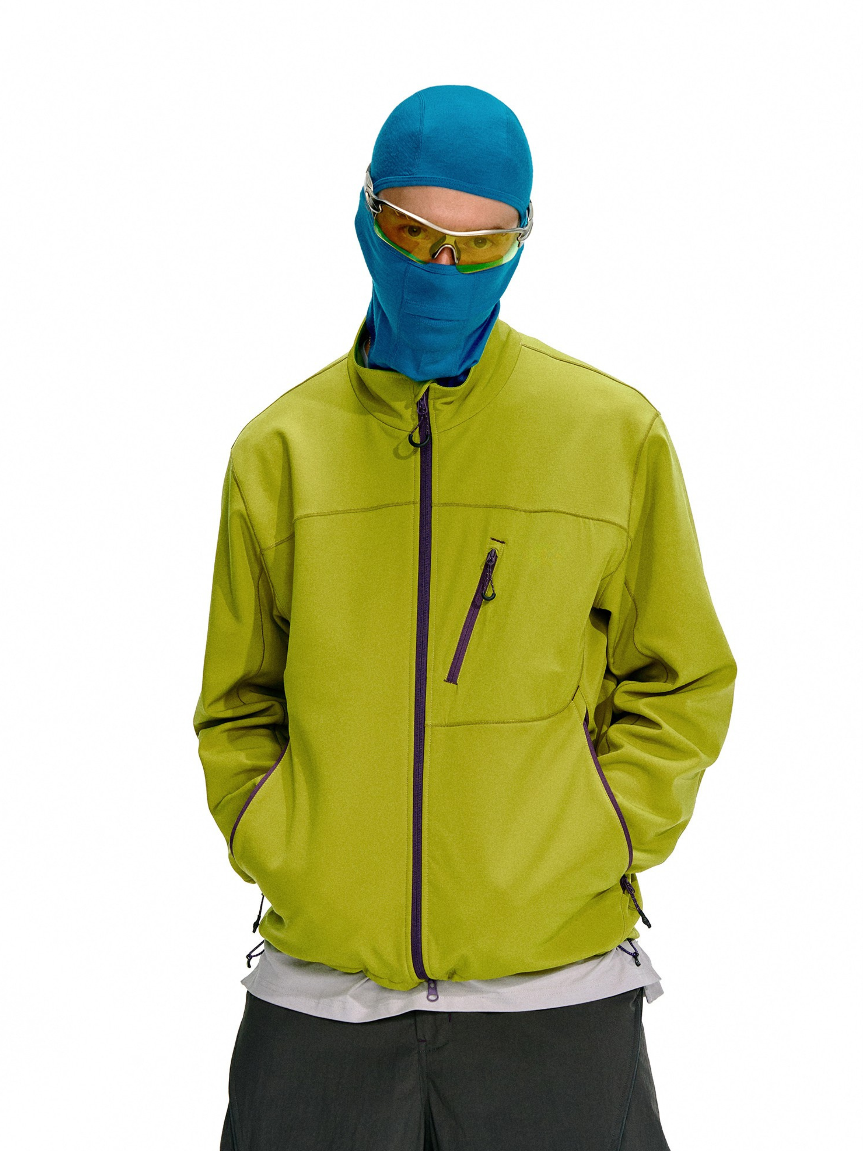 Driftcore - Unisex Colorblock Stand Collar Jacket