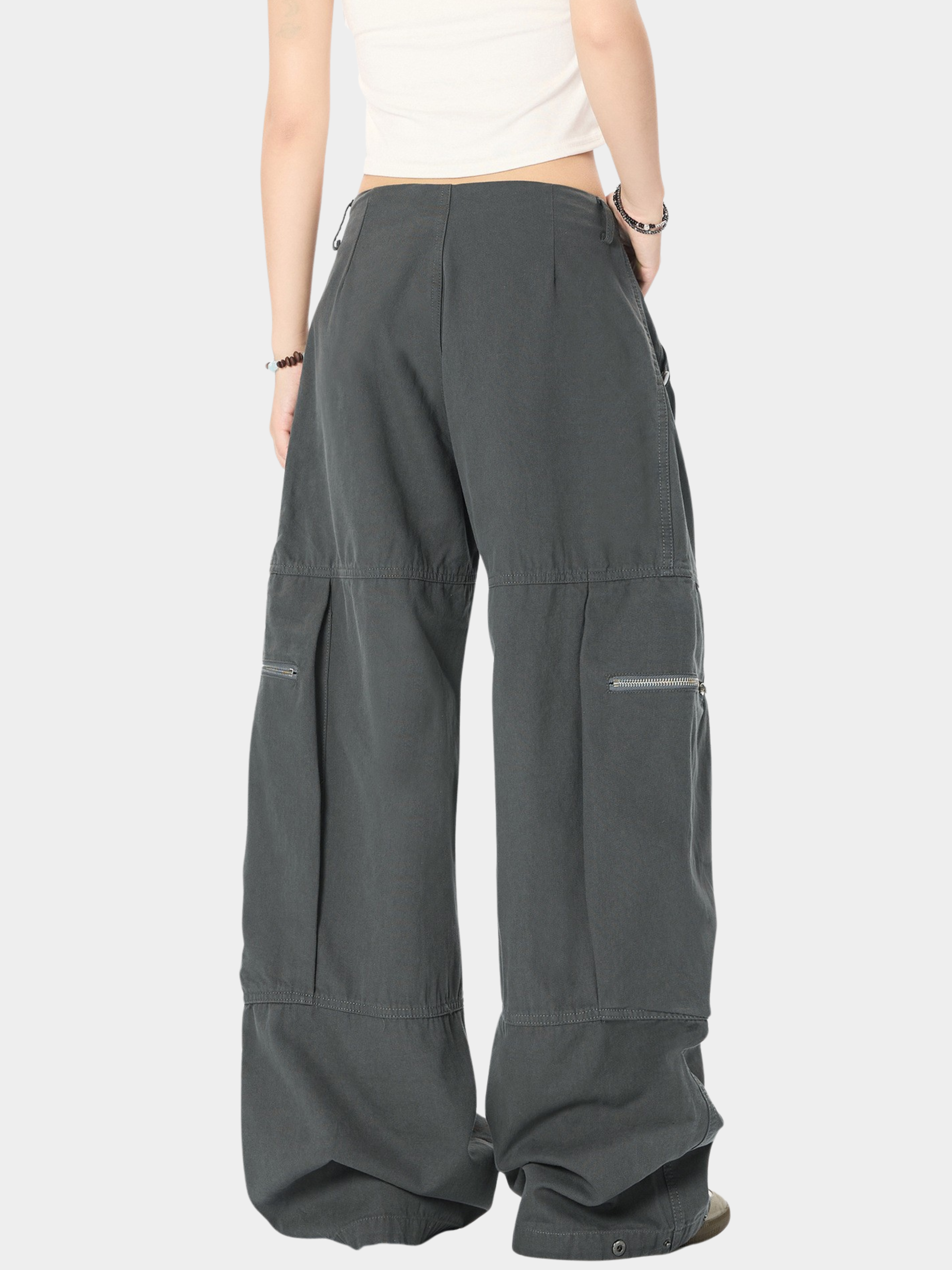 Aquapath - Women's Oversized Pocket Straight Cargo Pants